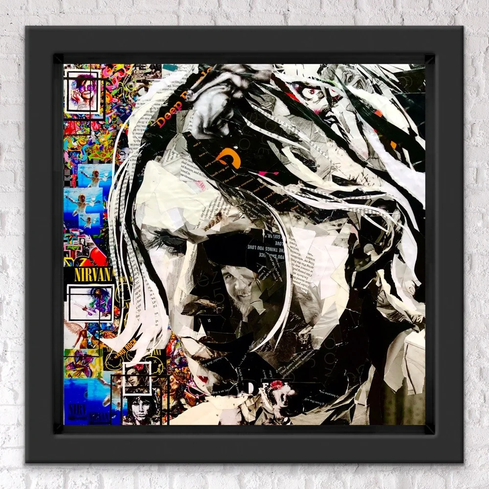 油絵原画　 Cobain 油絵原画 Kurt Cobain Kurt Cobain Art Print, Cobain Canvas