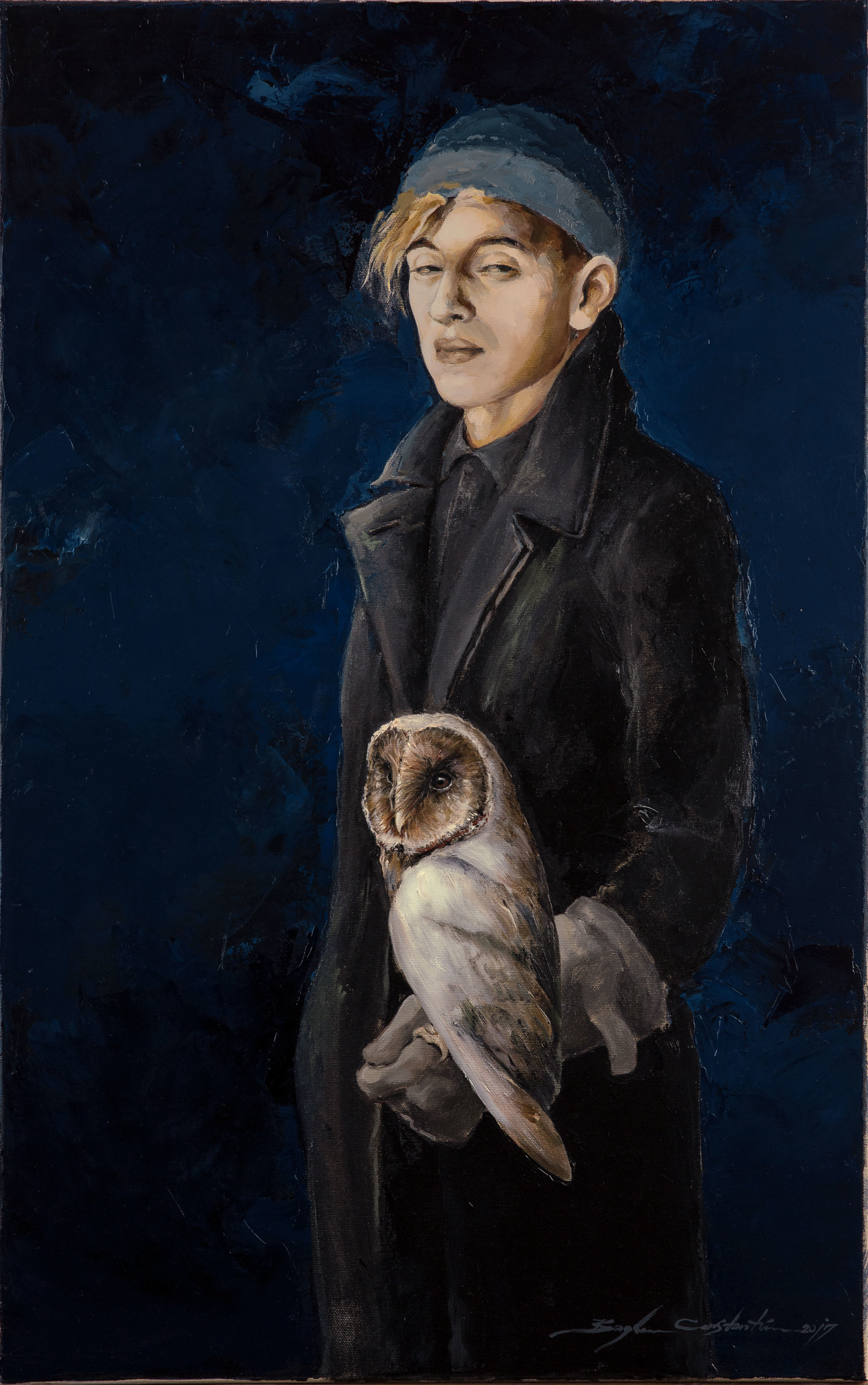'Boy with Owl' - Oil on canvas.jpg