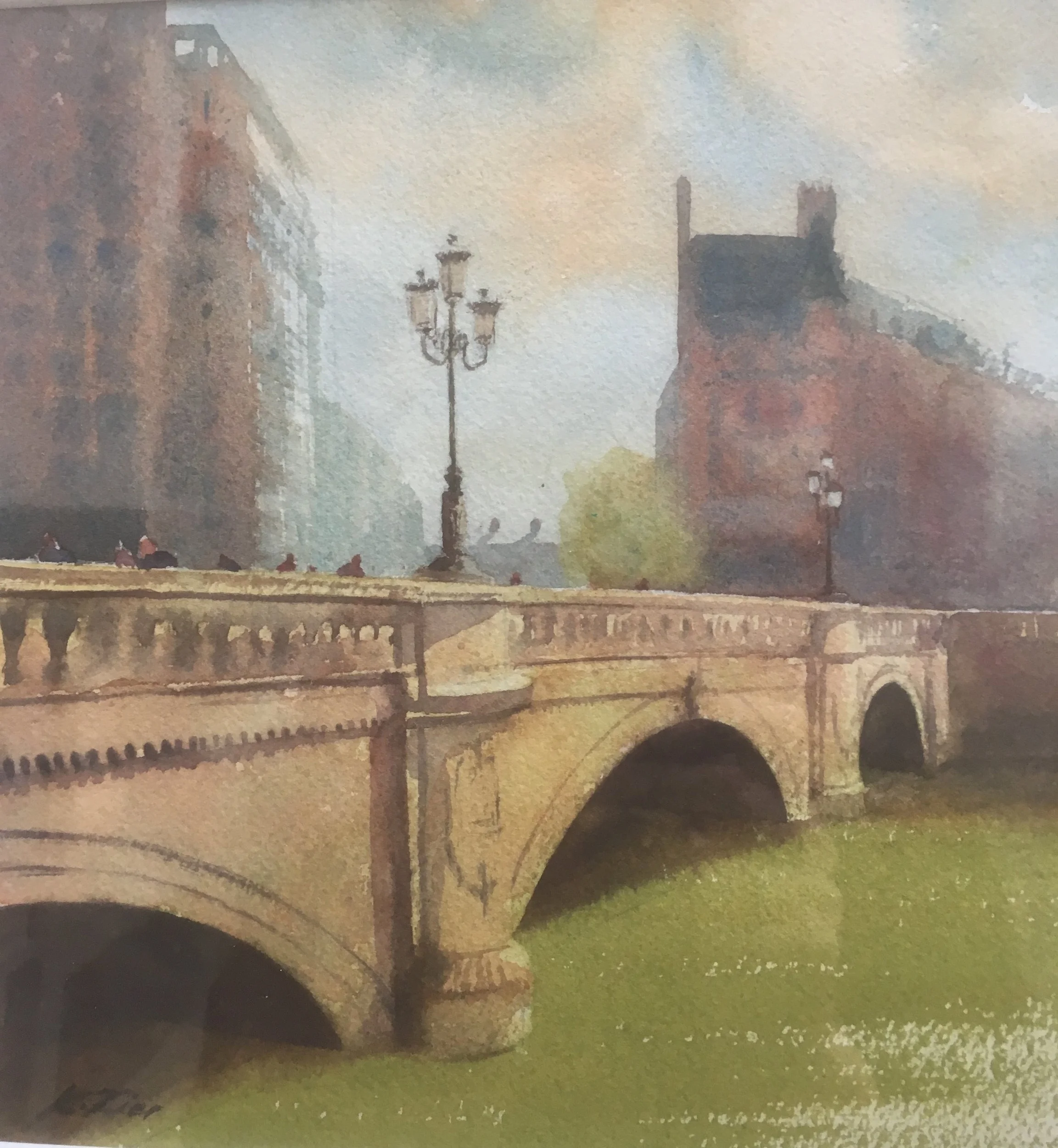 'O'Connell Bridge'- Watercolour.JPG