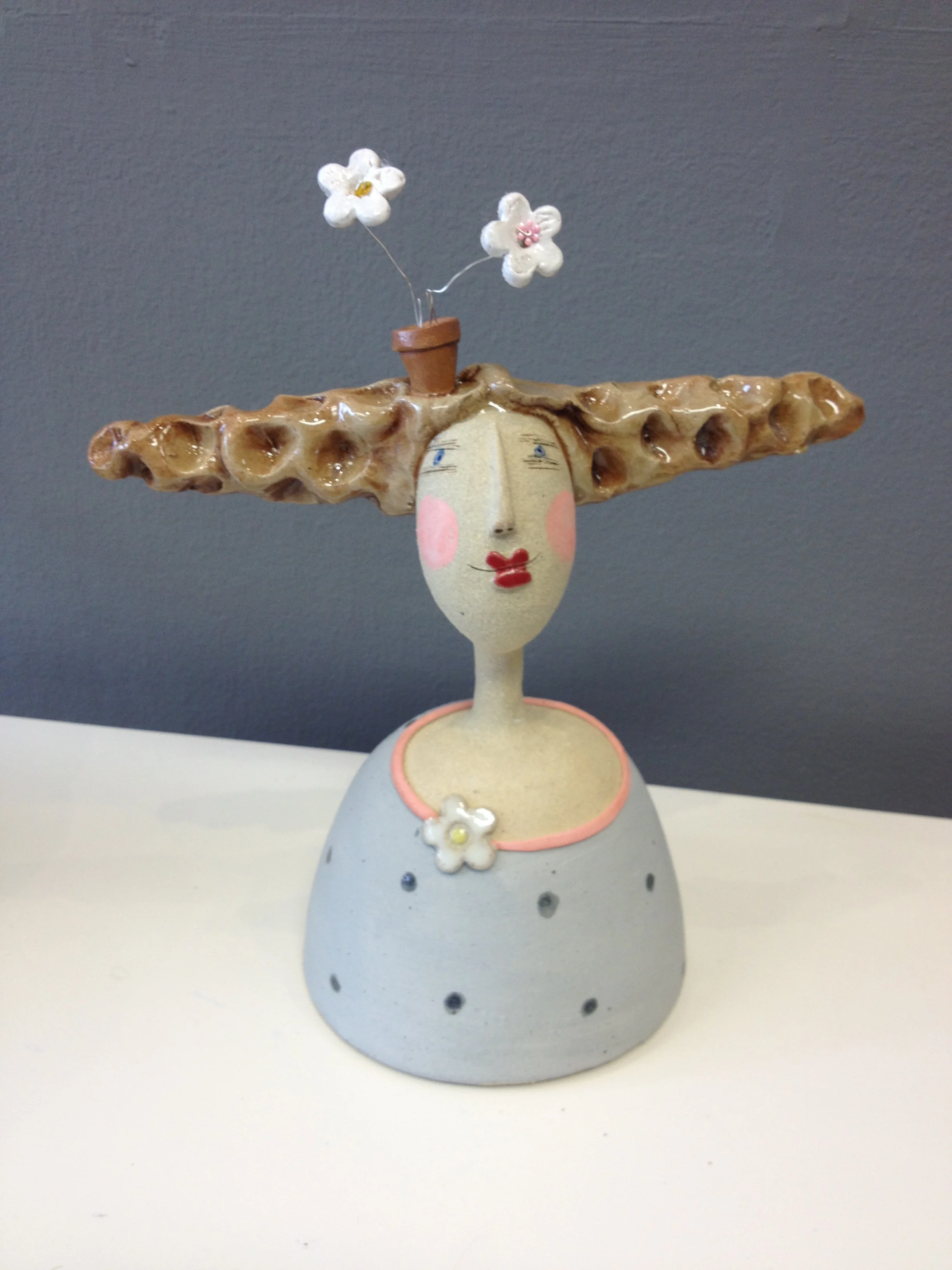 'Crazy' with flowerpot.JPG