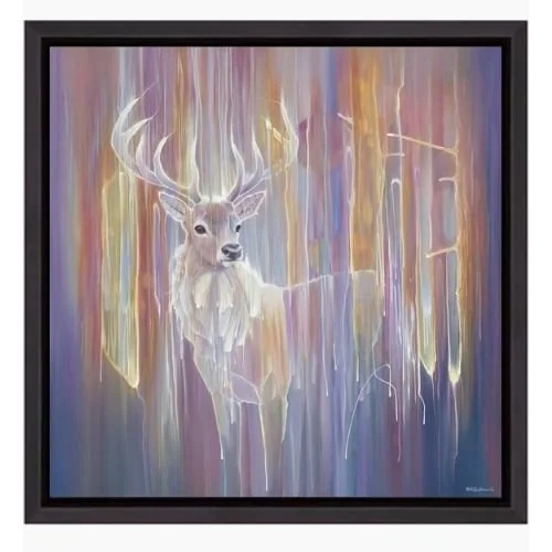 Gill Bustamante - Stag Materializing - 40 x 40 x 1.5in