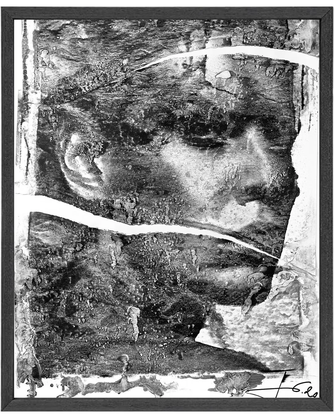 Robert Jaso - "Ceasar" Capturing the Essence of a Human Face - H124 x W85.5 x D5cm