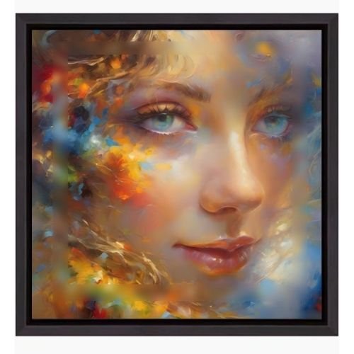 Hardy Splinter - Face in Orange, No. 24 - 80 x 80cm