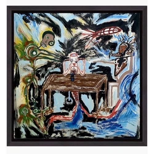 Car Act Air - The Burning Nights' Obscurity - 100 x 100cm