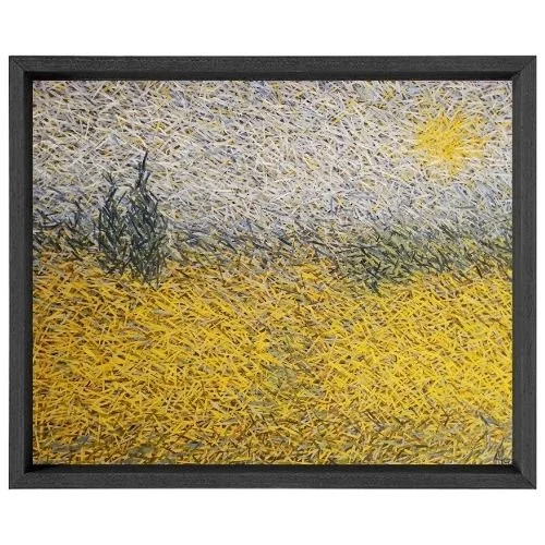 Atom Hovhanesyan - Wheat Field with Cypresses - 30 x 40 x 1.5in