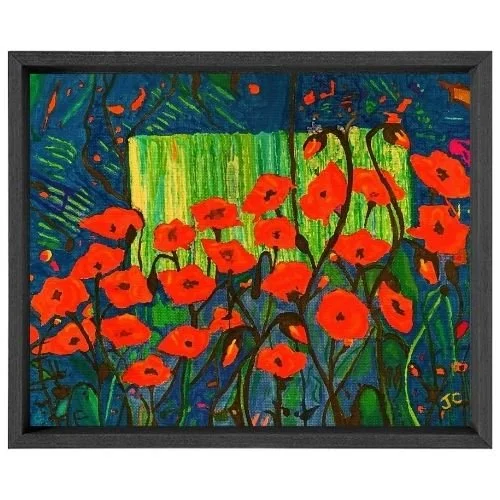 John Cunnane - Red Poppies - 8 x 10in