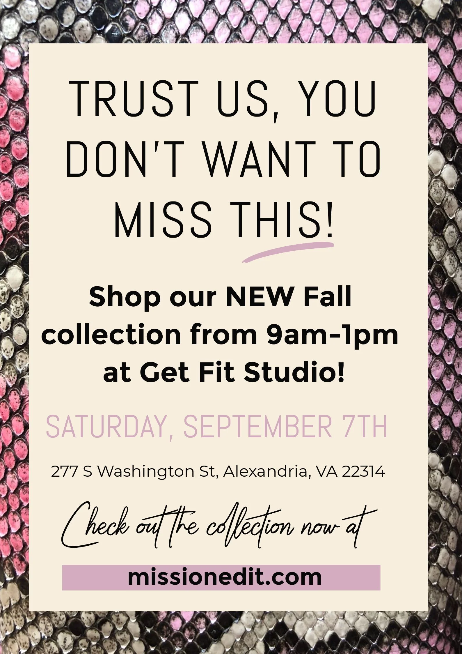 Mission Edit Fall Pop-Up!