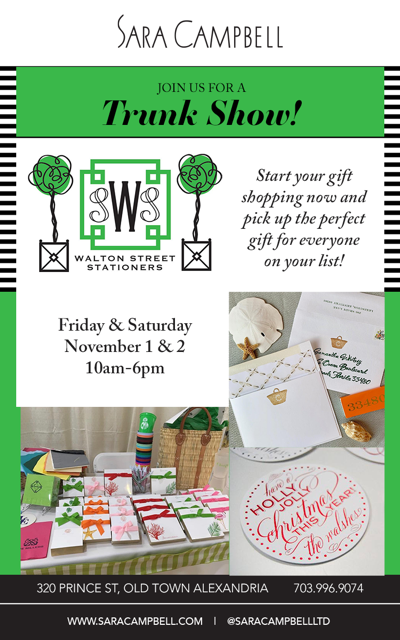 Walton Street Stationers trunk show