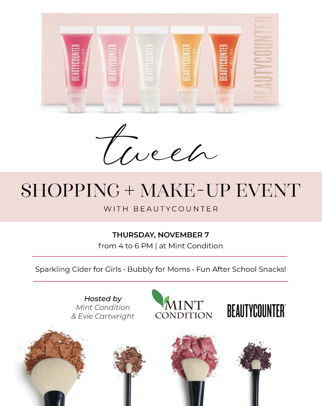 Tween Shopping + Make-Up Event!