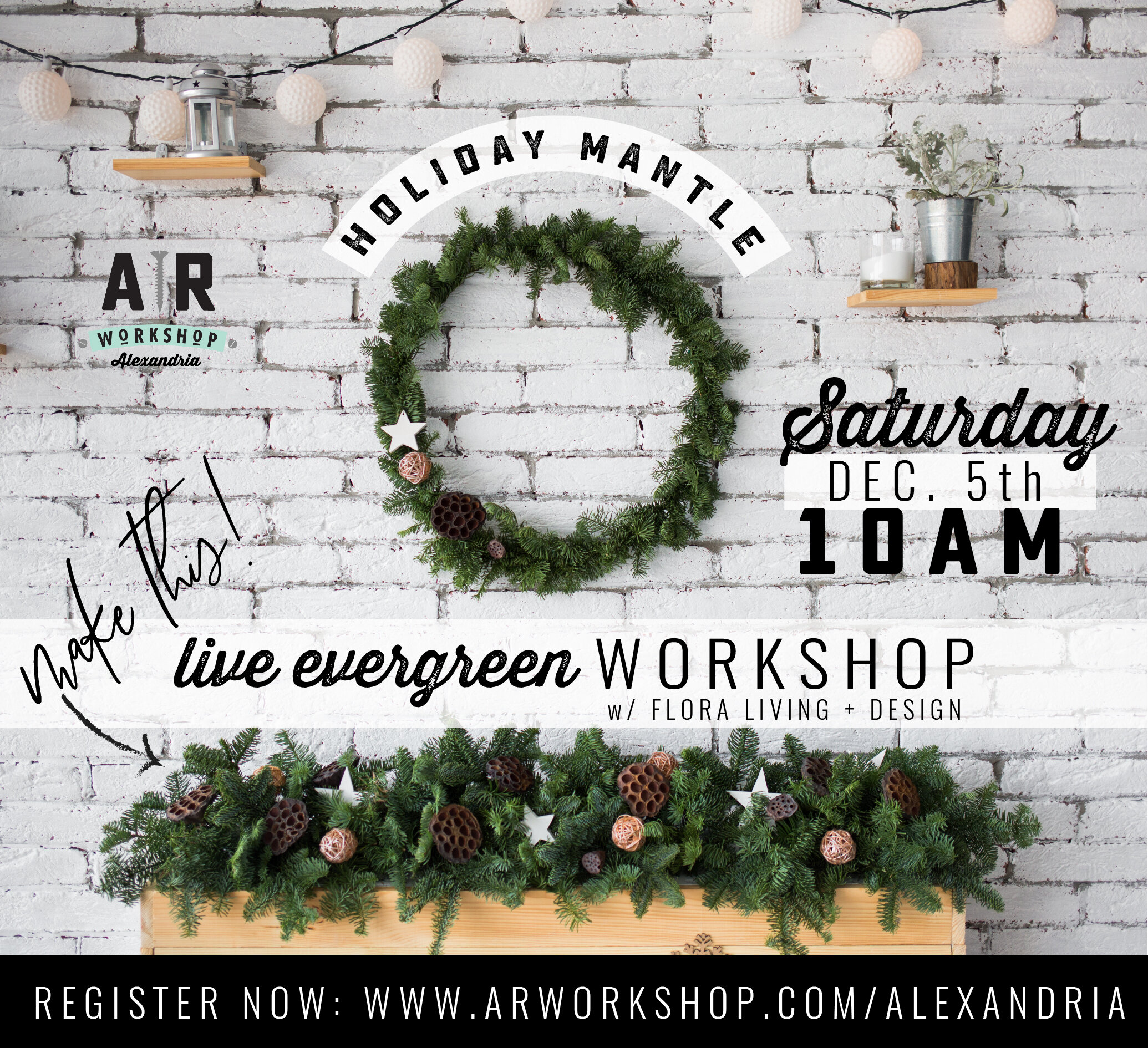 Holiday Ornament Lettering Workshop
