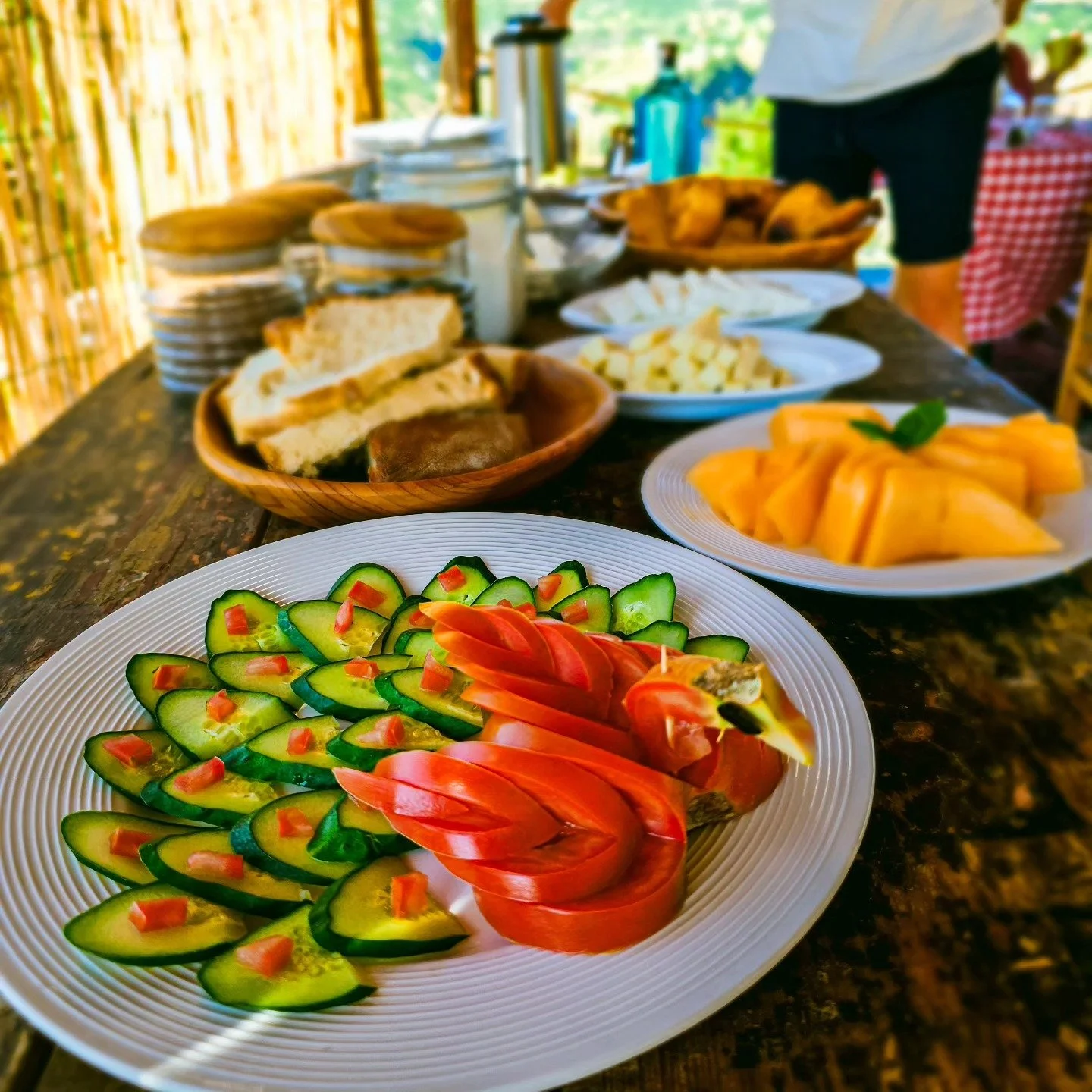 &ldquo;Breakfast is everything. The beginning, the first thing. It is the mouthful that is the commitment to a new day, a continuing life.&rdquo; 🦚🍉🧀

‒ A. A. Gill.