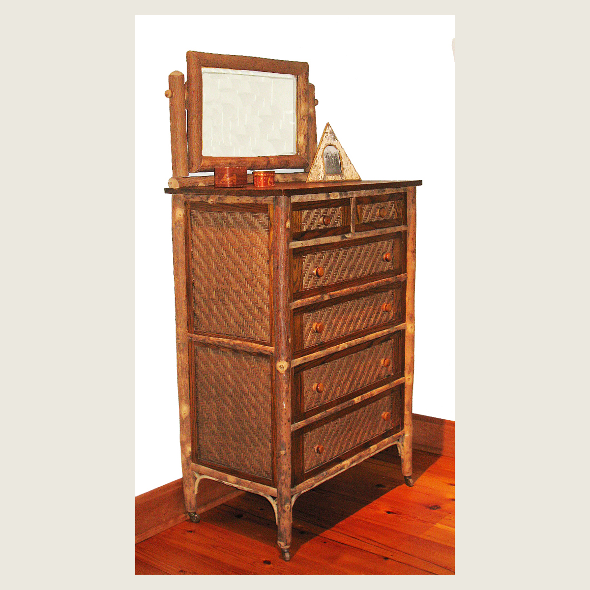 Old Hickory Tall Dresser