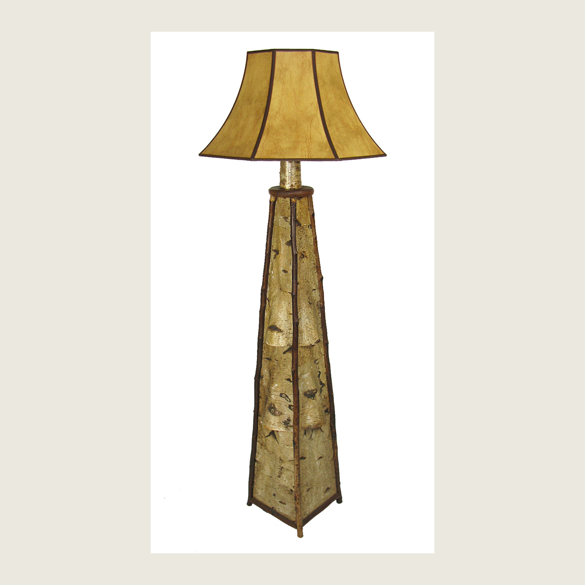 White Birch Floor Lamp