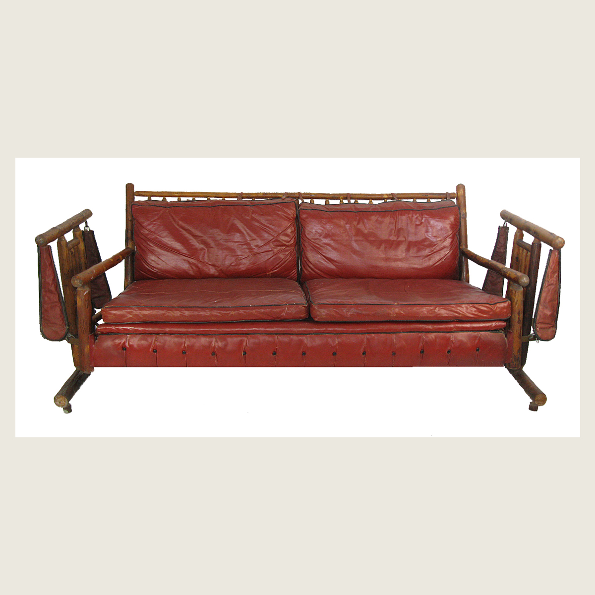 Upholstered Old Hickory Glider