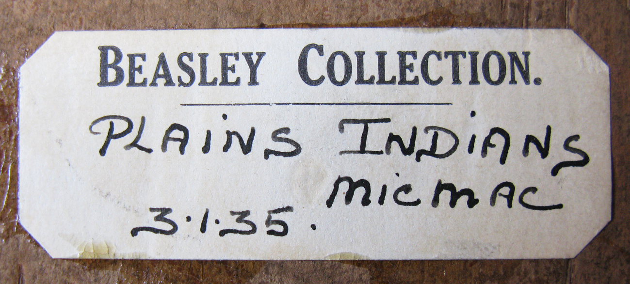 Beasley Collection label