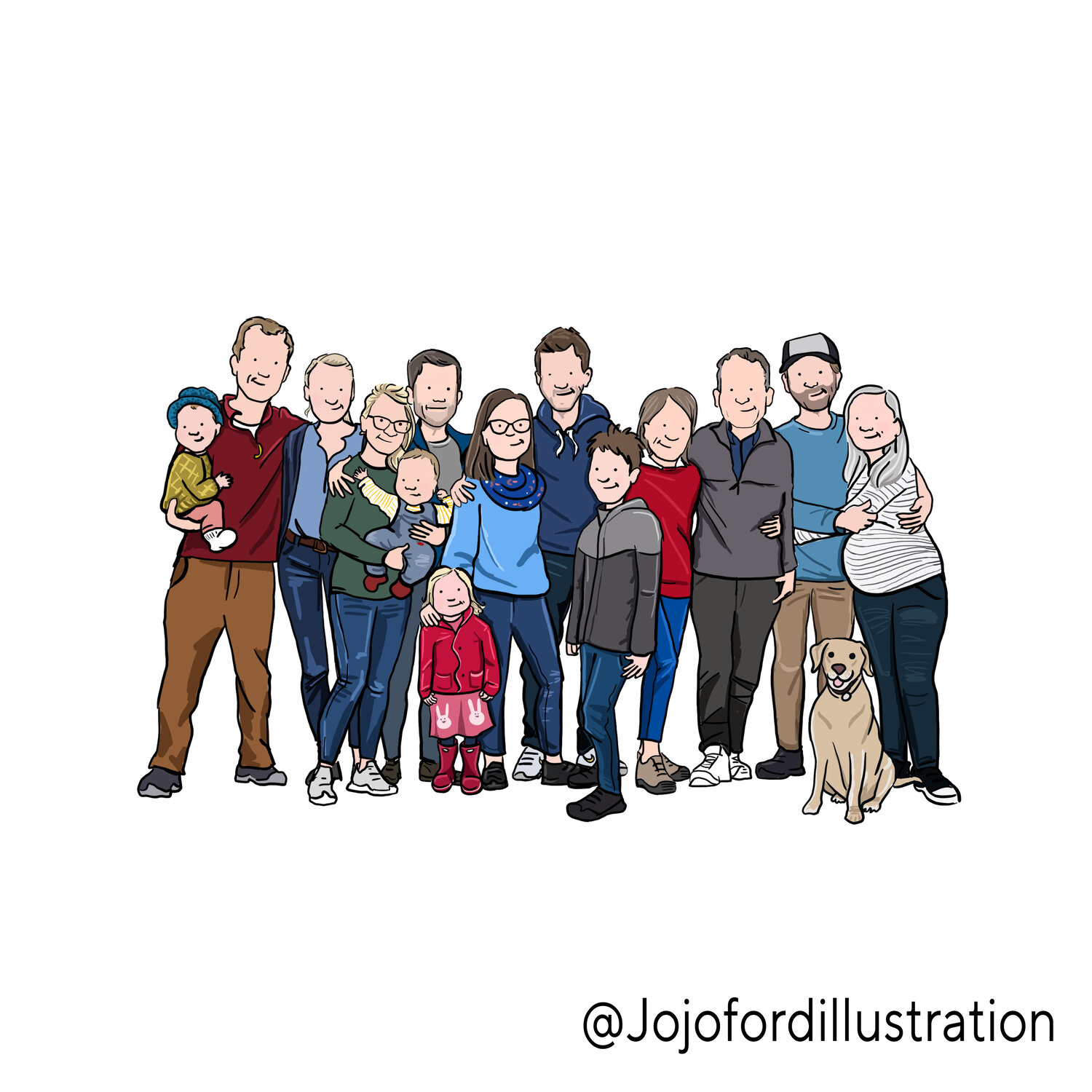 Cartoon Family Portraits — Jojo Ford Illustration | Freelance Illustrator |  Portraits | Commissions