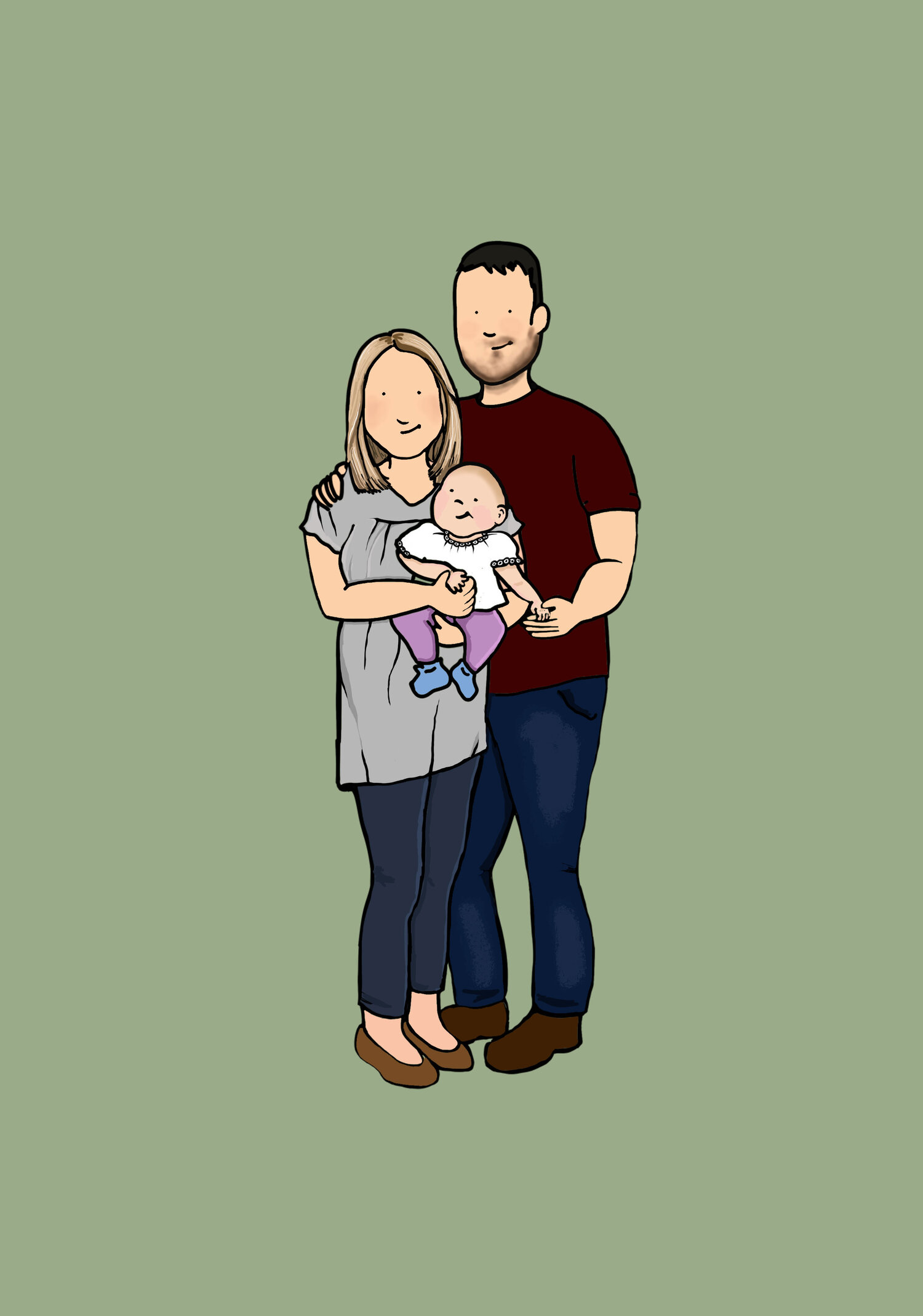 Cartoon Family Portraits — Jojo Ford Illustration | Freelance Illustrator |  Portraits | Commissions