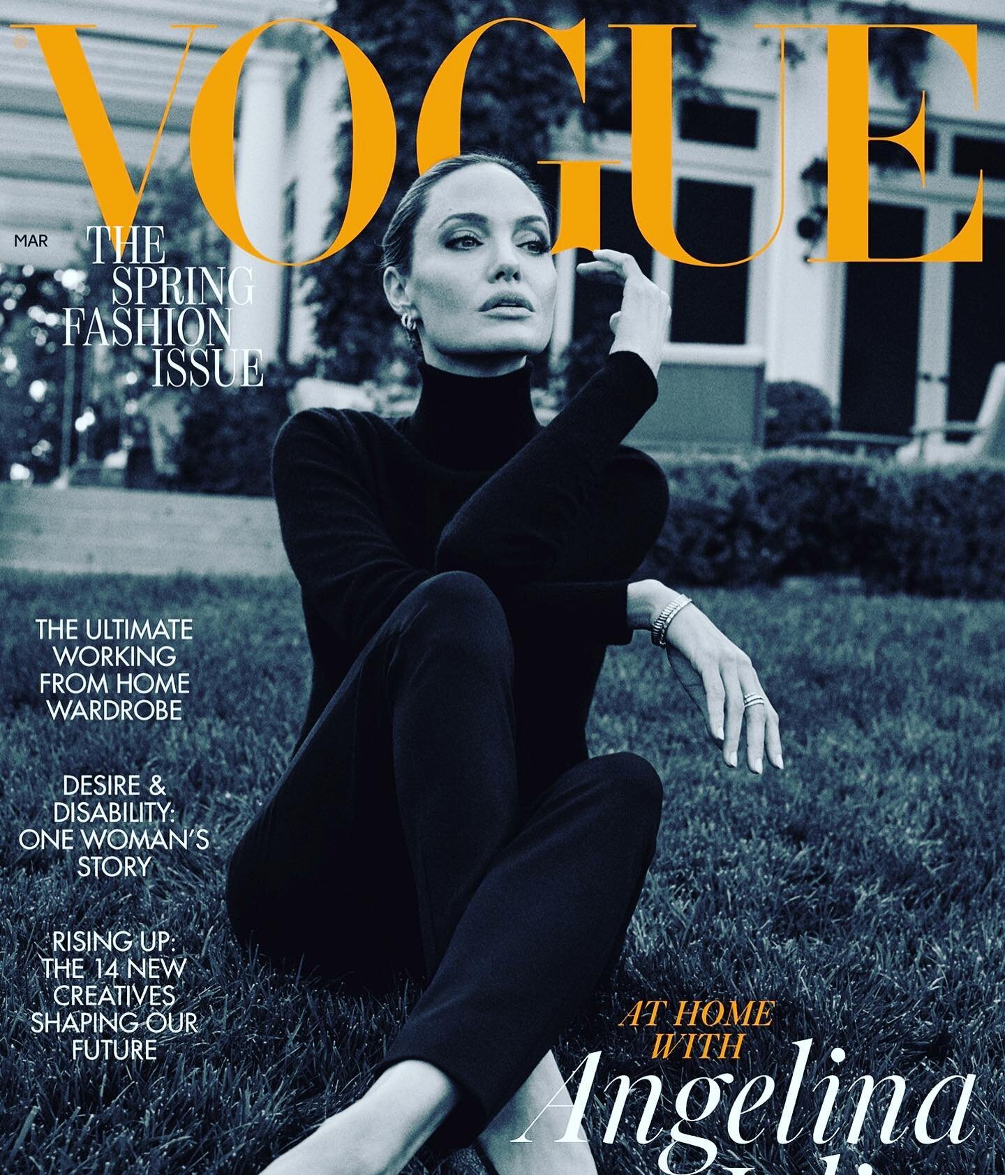 Today in &ldquo;Things I Could Not In a Million Years Have Predicted About My Life&rdquo;: This is the latest issue of British Vogue, and that middle headline on the giant picture of Angelina Jolie refers, wildly, to MY essay somewhere in these pages