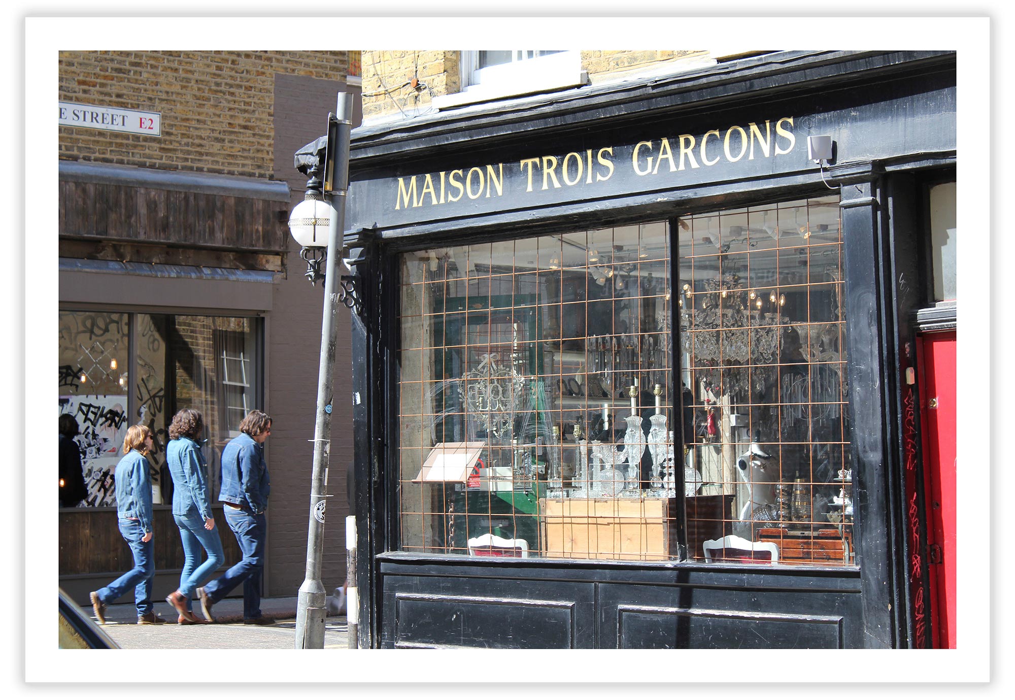 Trois Garcons, London 2011. Click to buy