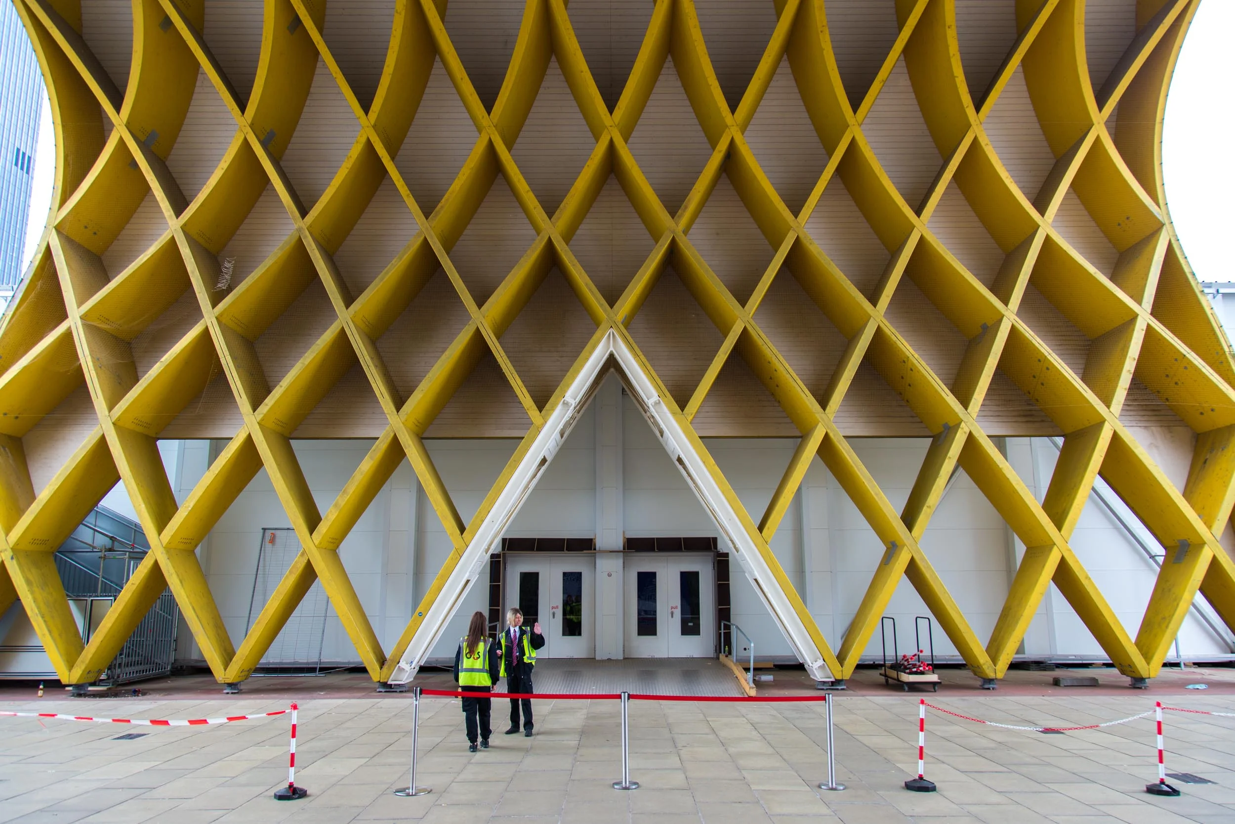 Preparations at the Austria Center