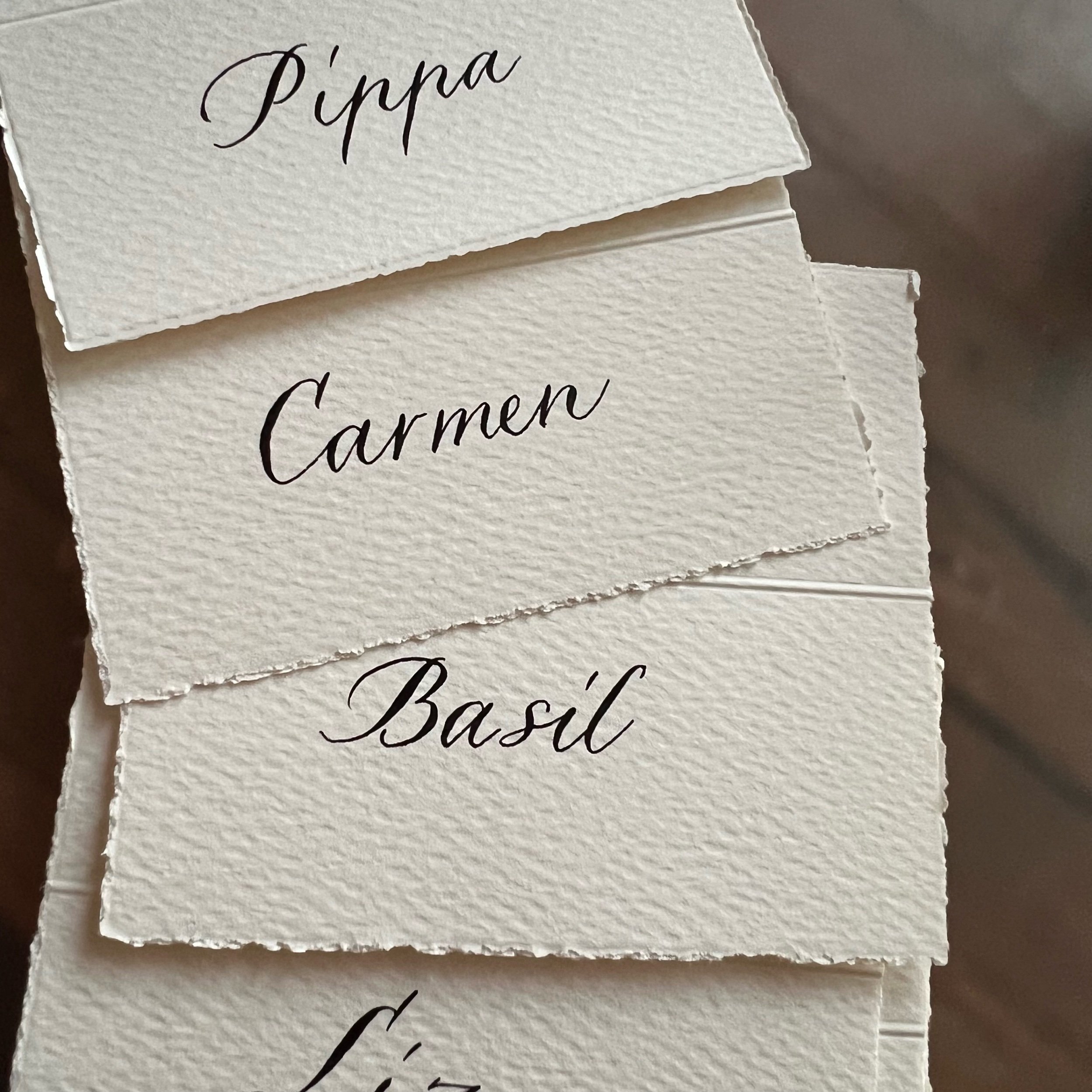 Place cards for Pavilion Event