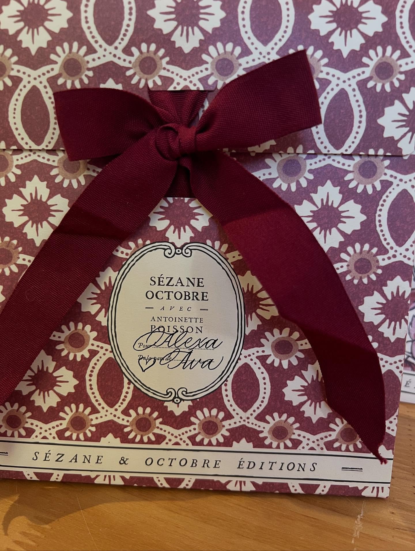 At S&eacute;zane NYC today, personalizing these gorgeous gift bags.