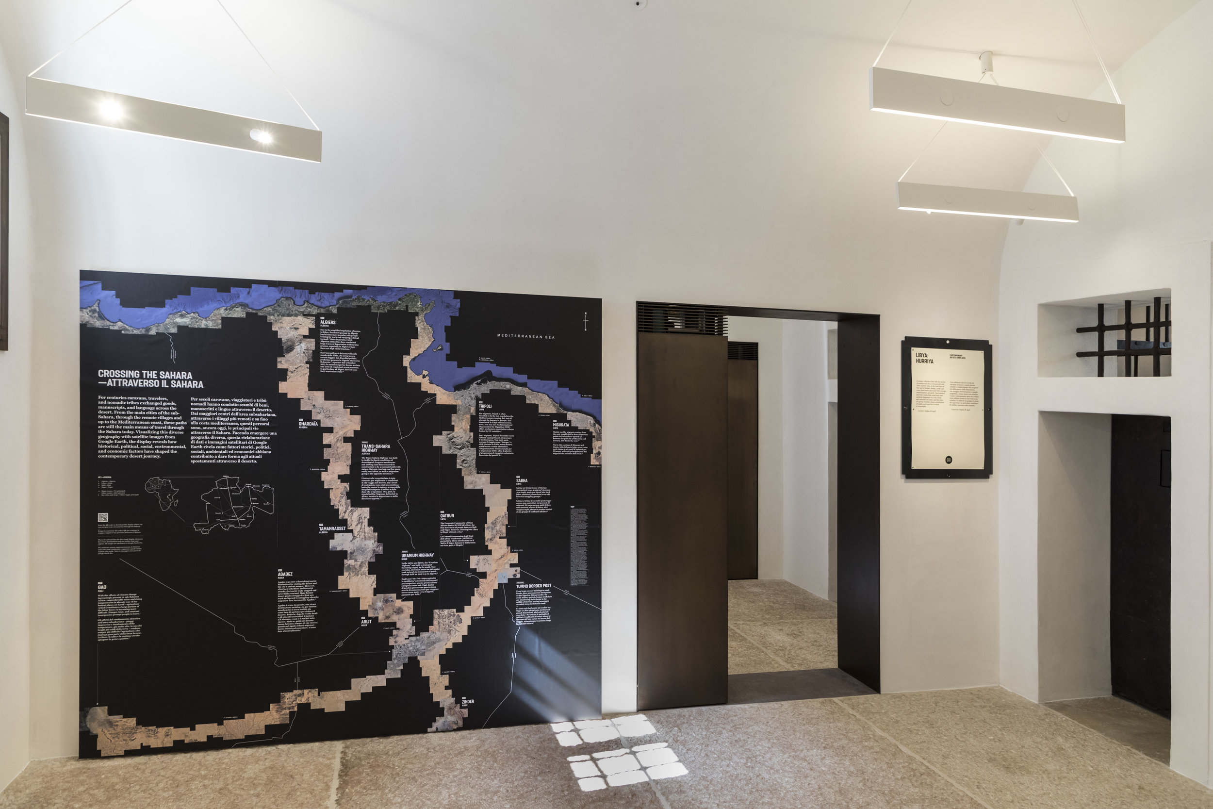   Crossing the Sahara  designed by Fuse Tsang, text by Suzanna Petot. 