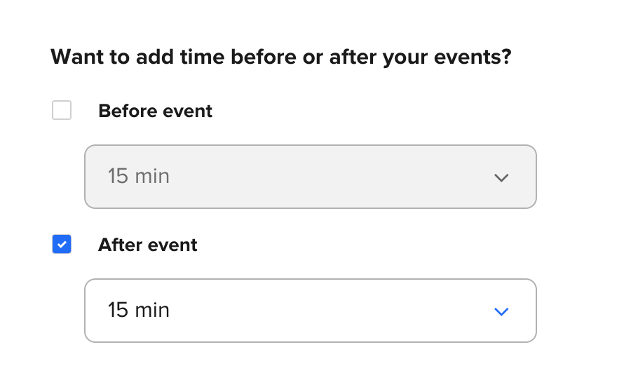 Add buffers to events