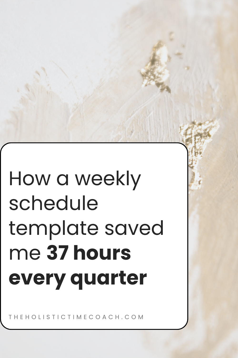 How a weekly schedule template saved me 37 hours every quarter — The