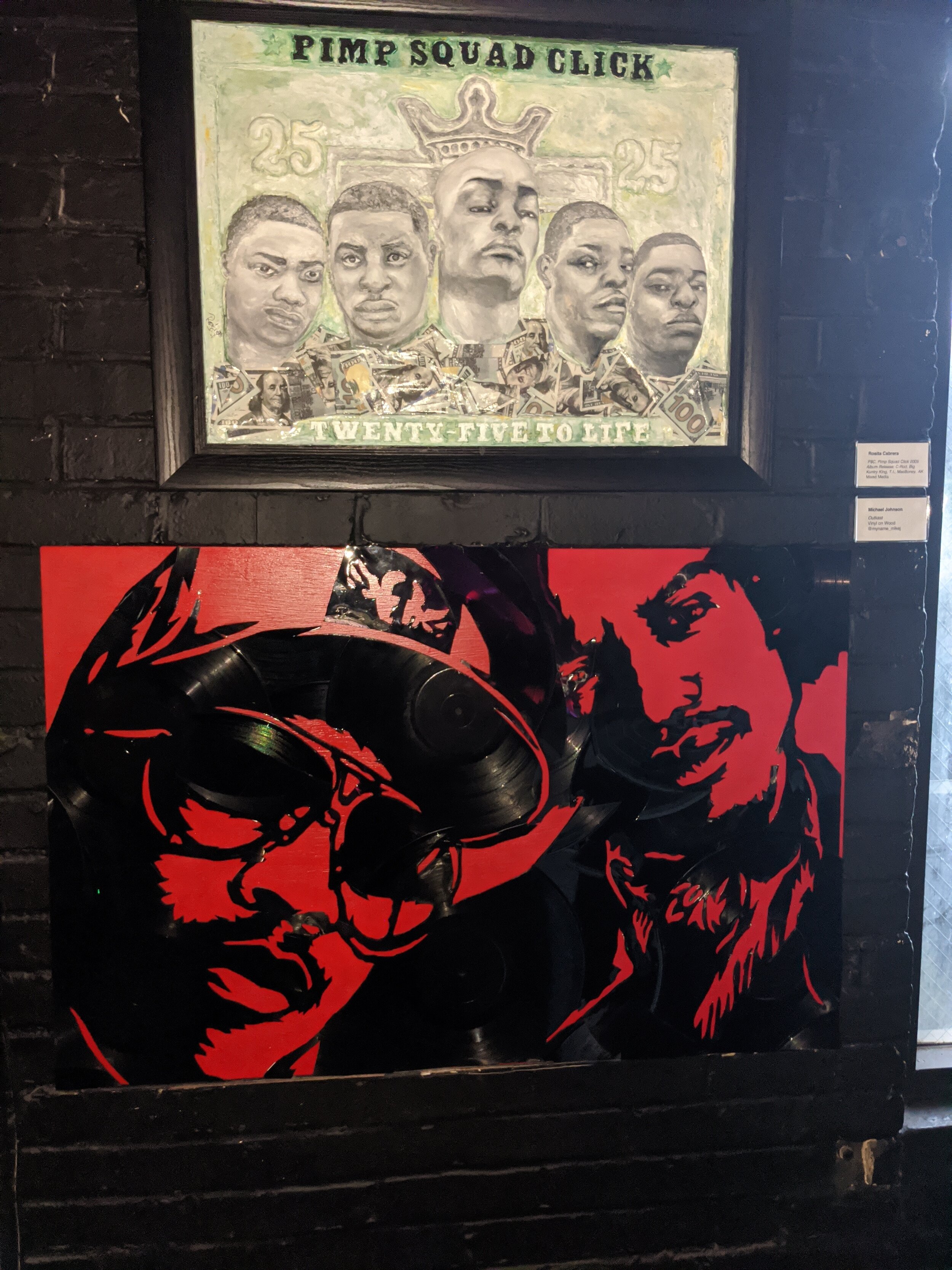 P$C by Rosita Cabrere (top) Outkast by Michal Johnson (bottom)