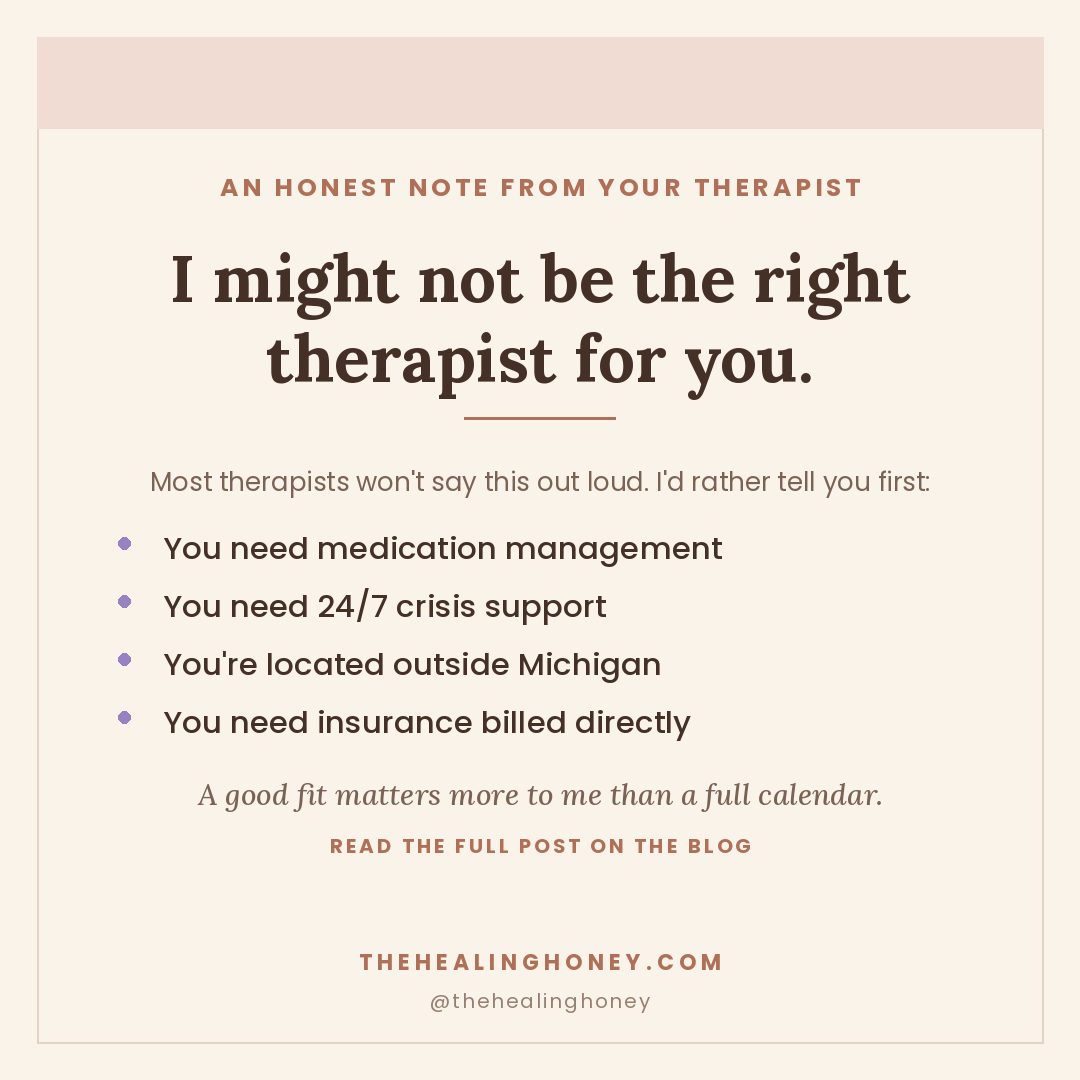 Am I the Right Therapist for You?