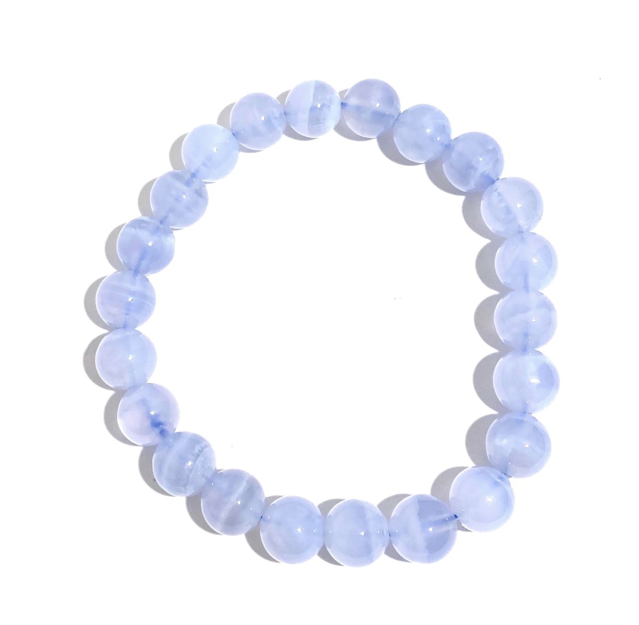 Buy Reiki Crystal Products Blue Lace Agate Bracelet, Round Bead 6 mm  Bracelet for Reiki Healing and Crystal Healing Stones Online at Best Prices  in India - JioMart.
