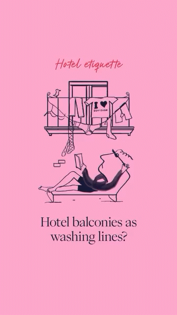 How much airing is too much sharing Discuss. #hoteletiquette.gif
