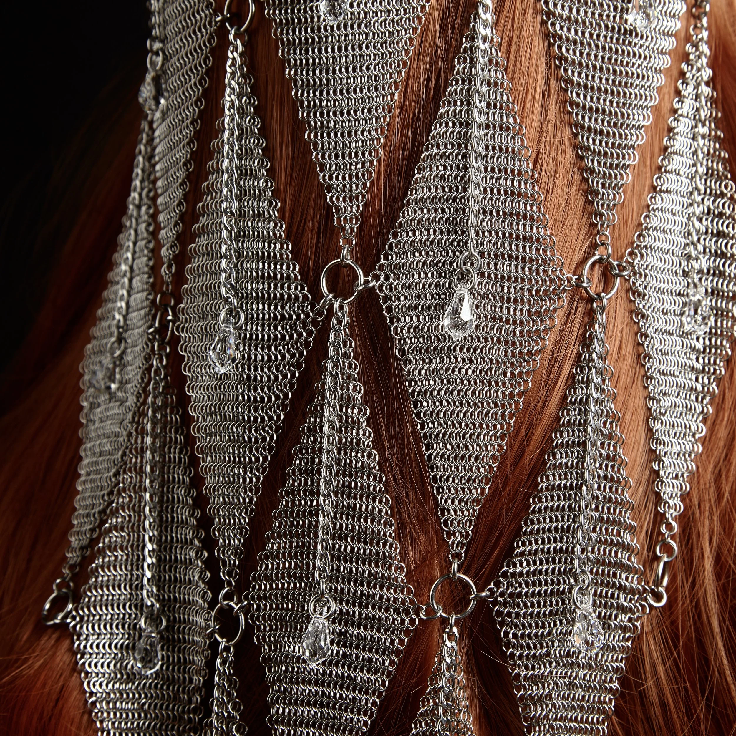 Damsel Chainmail Medieval Veil  Headpiece.jpg