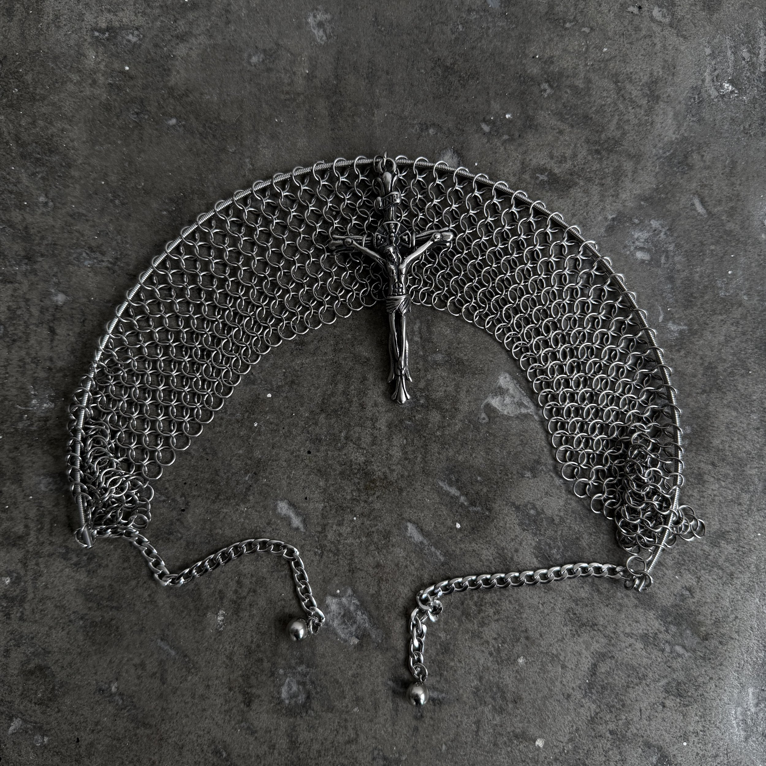 Holy Jester Chainmail Veil Sample.JPG