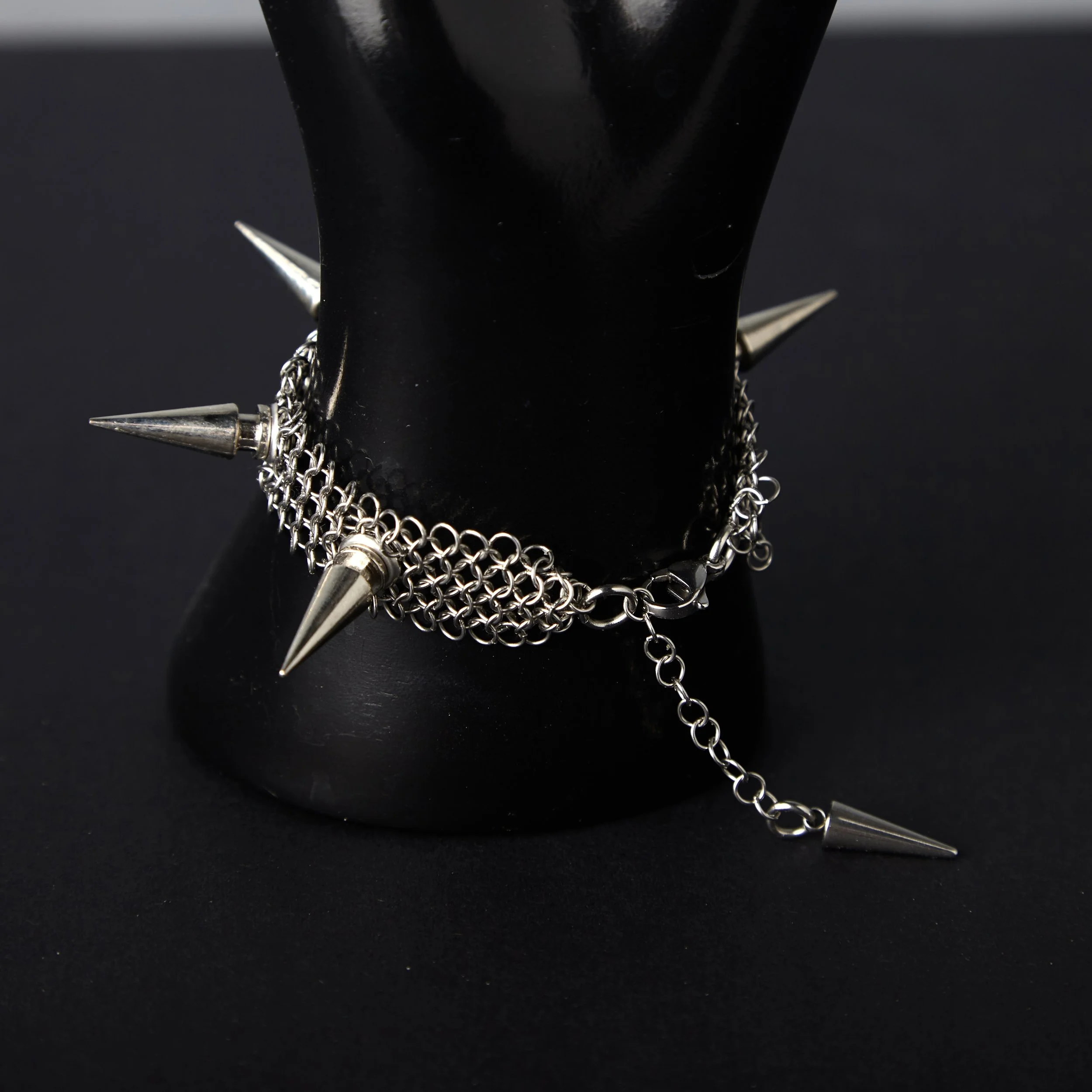 Le Spike Chainmail Cuff.jpg