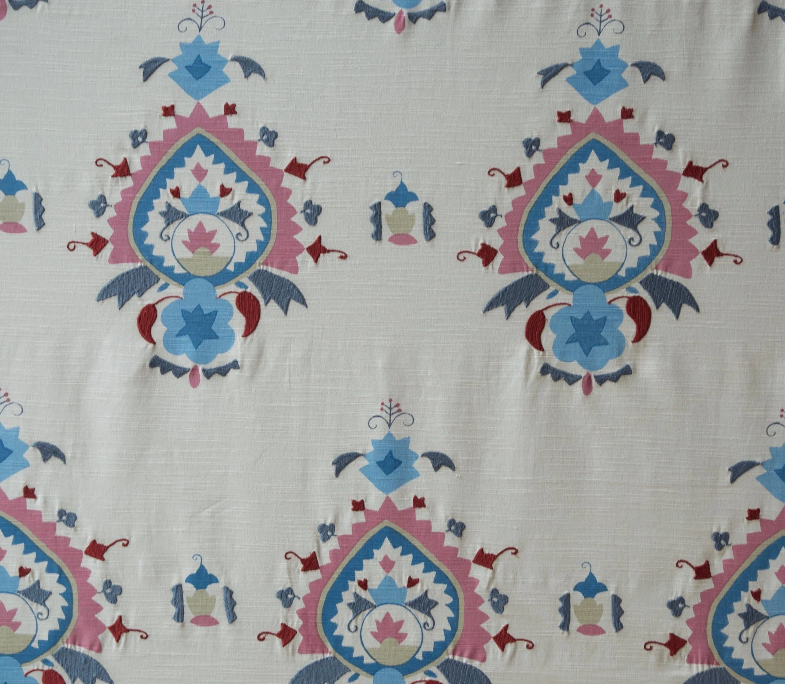 Tetouan Print &amp; Embroidery 1003 - Red #355