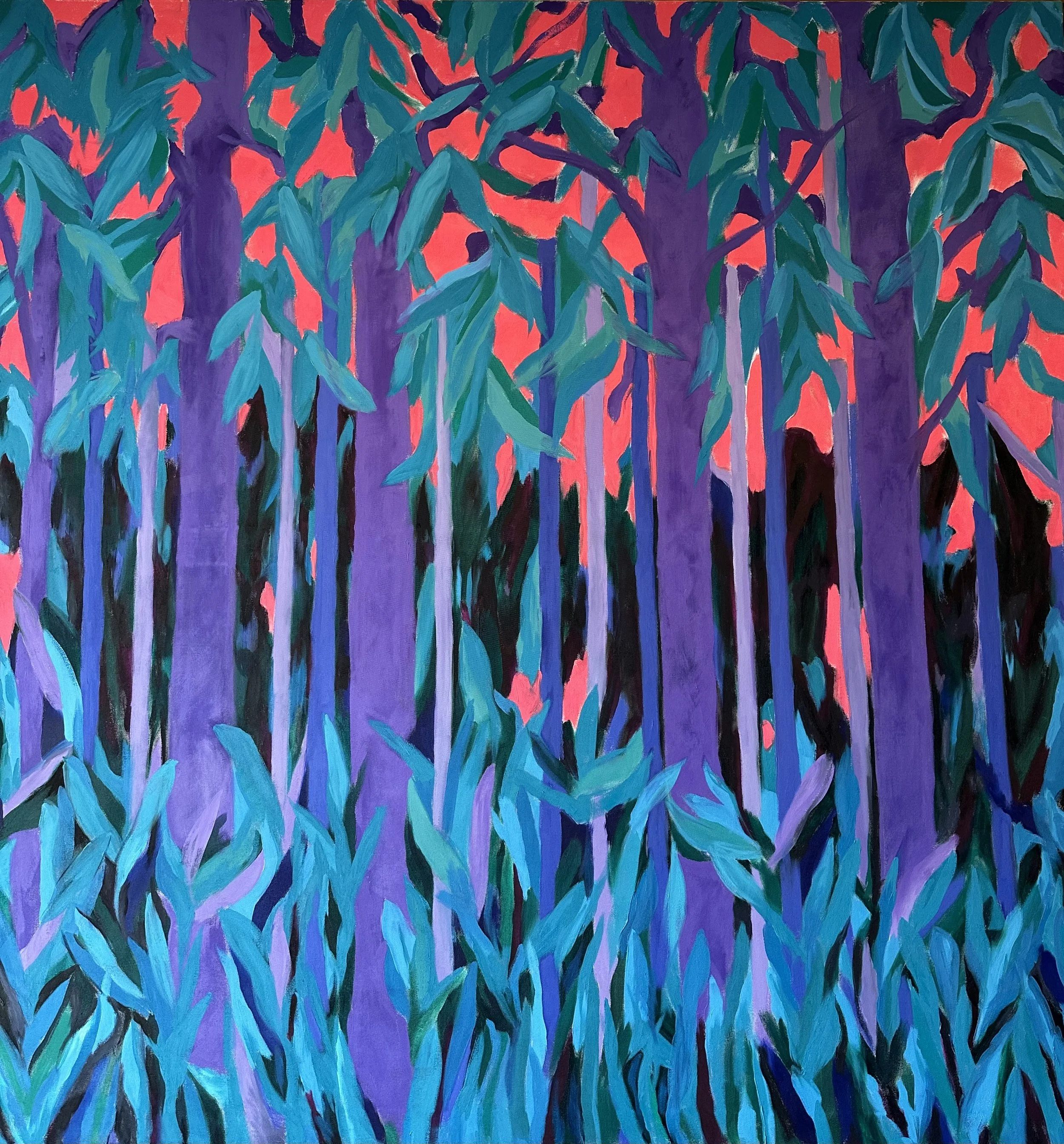    #5. Oil on Canvas, 68 1/2” x  70 1/2”,   $5,000. 