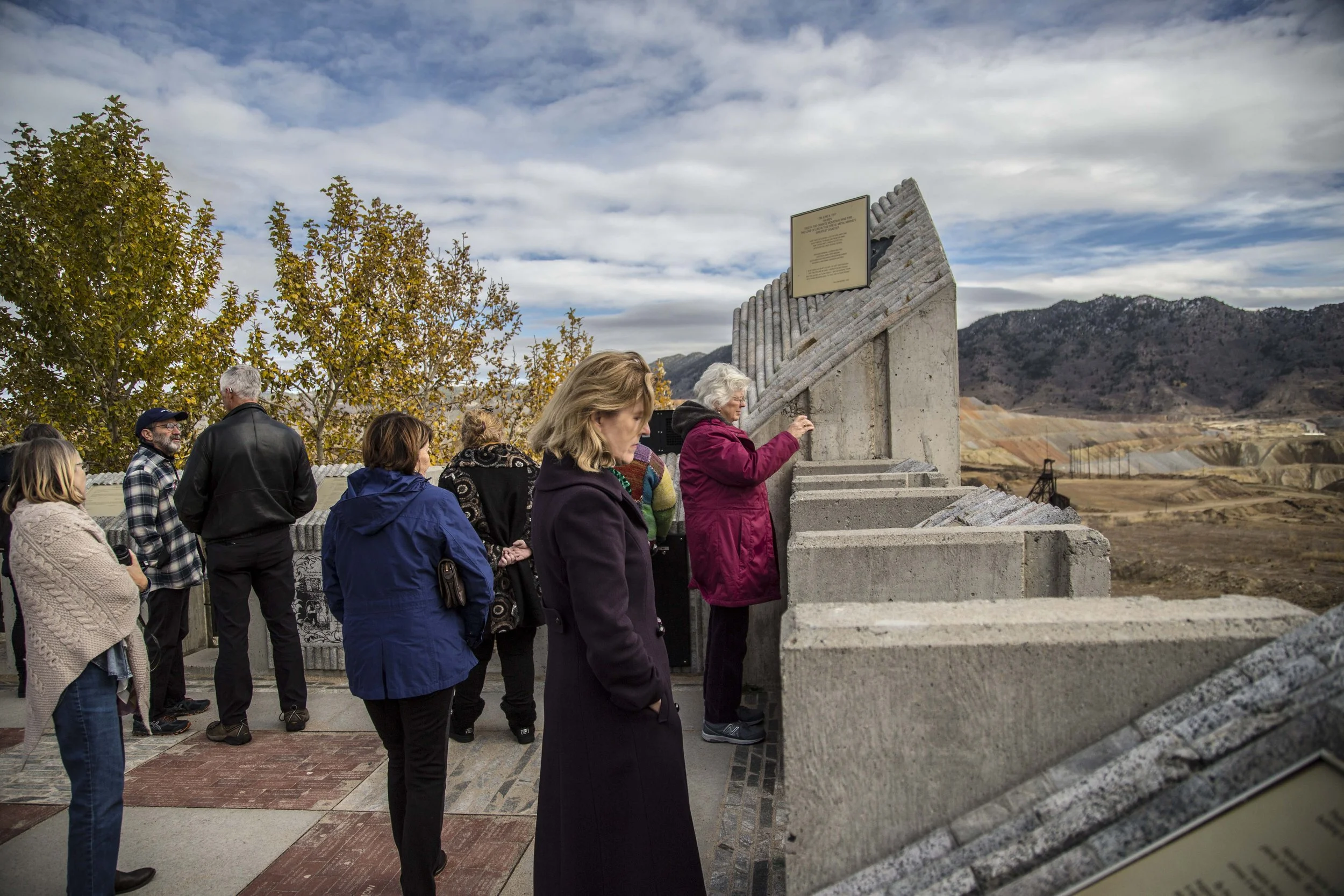 Ambassador at Speculator Mine Disaster Memorial, Butte.jpeg