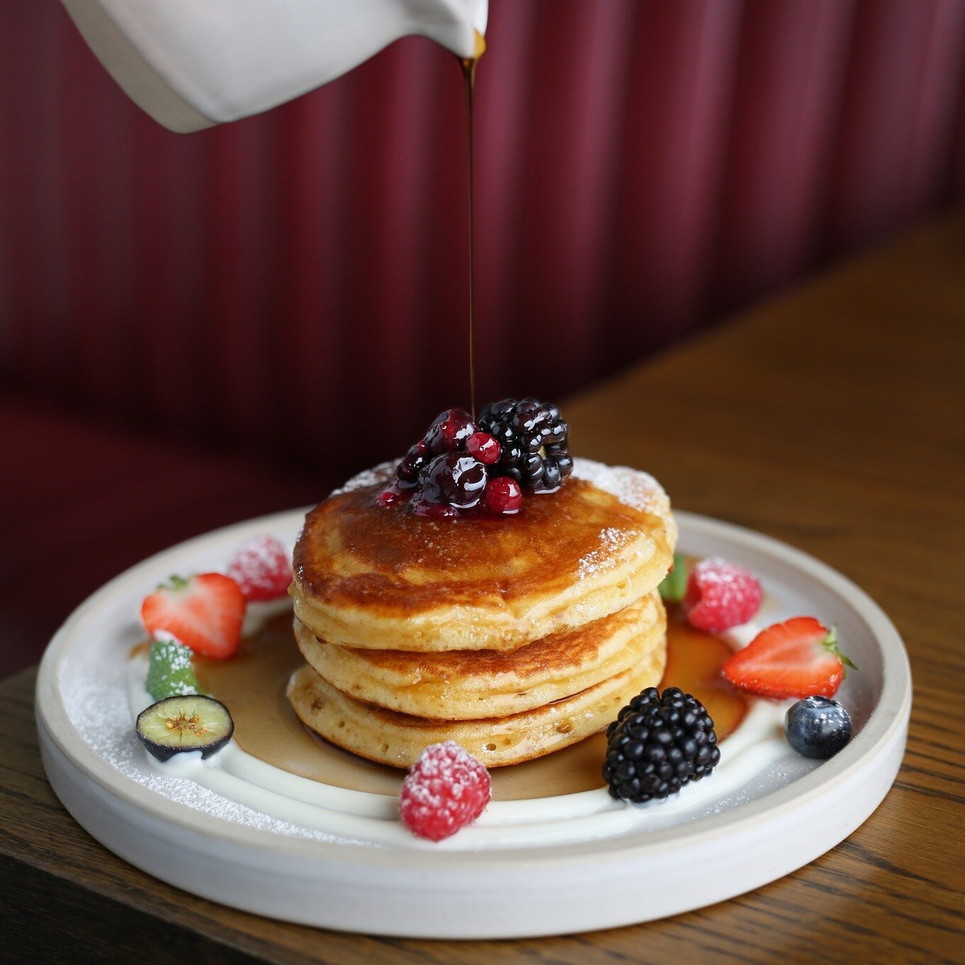 PANCAKE WEDNESDAY // The newest addition to our &agrave; la carte breakfast menu! As a special treat, we&rsquo;re giving our French toast a break for a few months. Breakfast is now open for external bookings as well as walk-in guests. Start your day 