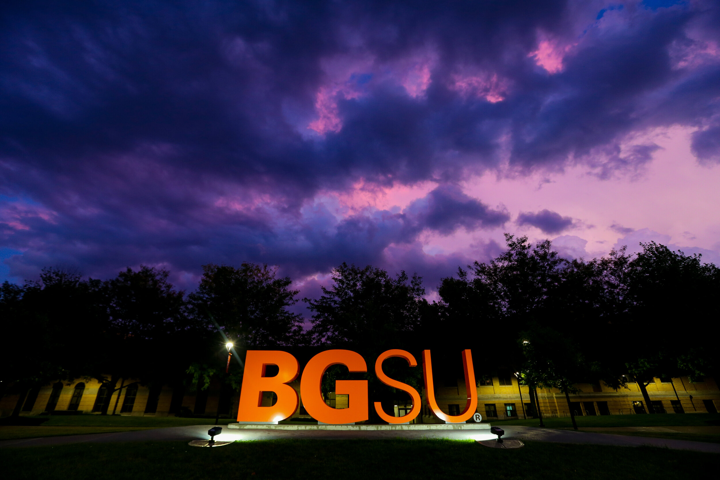 Purple Sky Falls on BGSU