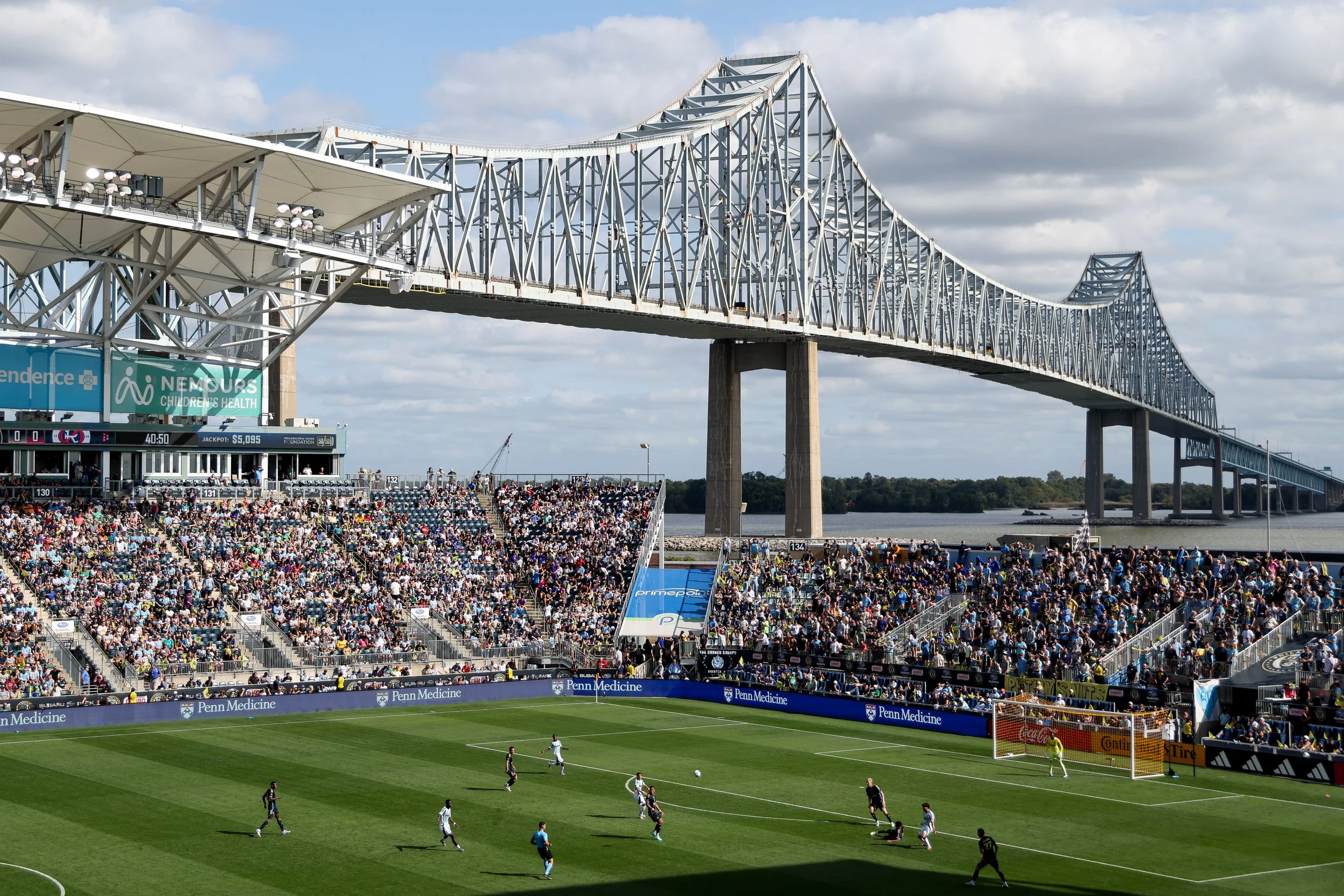  CHESTER, PENNSYLVANIA - SEPTEMBER 20: A general view as the New England Revolution take on the Philadelphia Union during the first half at Subaru Park on September 20, 2025 in Chester, Pennsylvania. (Photo by Isaiah Vazquez/Getty Images) 