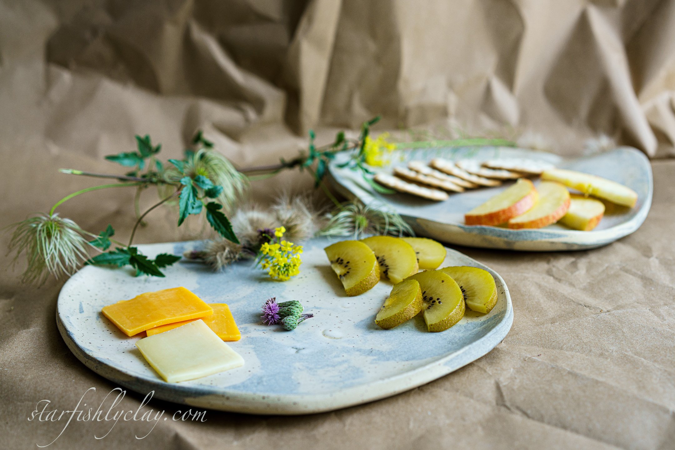 Handmade Charcuterie Plates.  Pottery made in Calgary, Alberta, Canada.