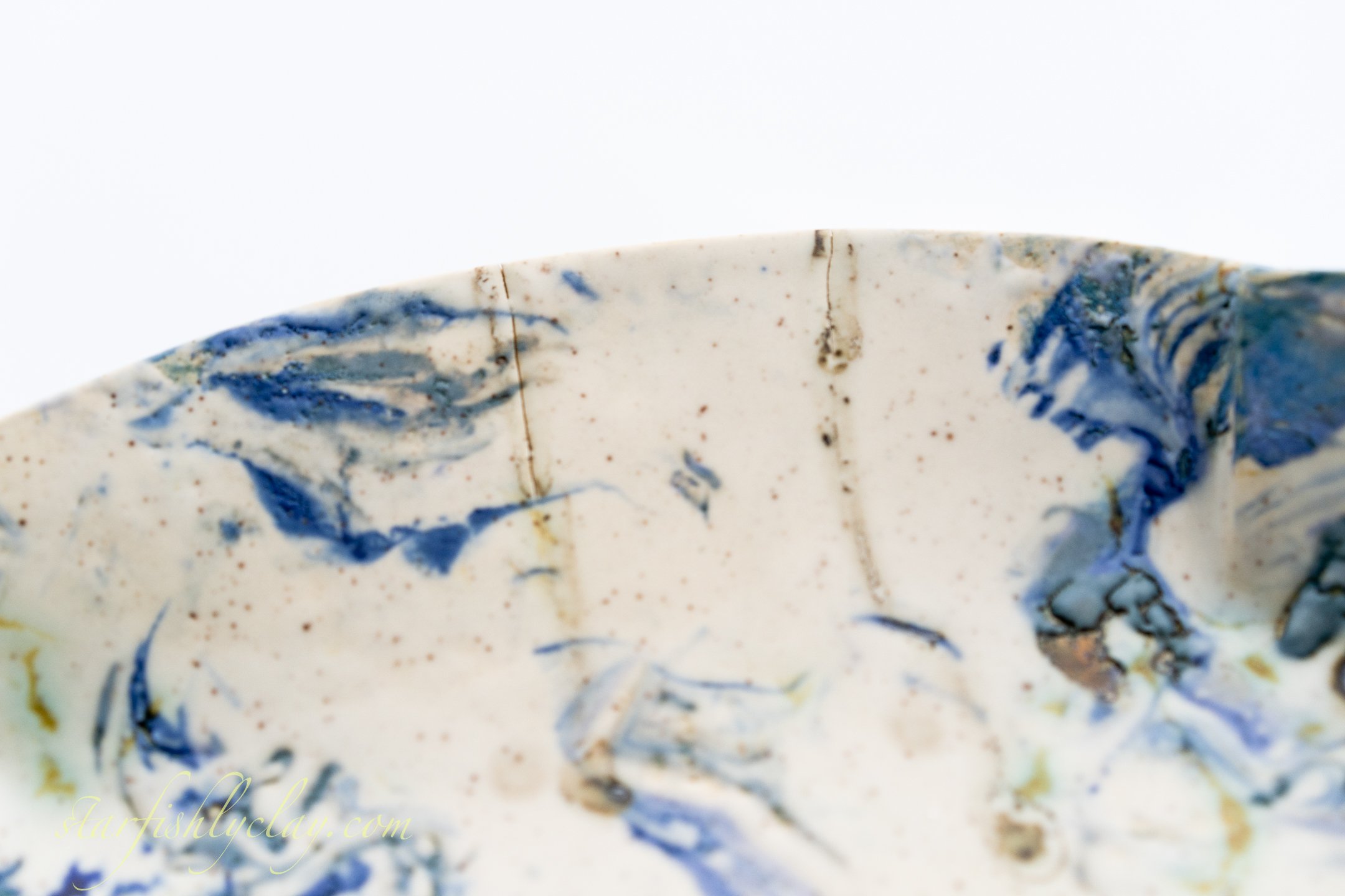 HANDMADE FRUIT BOWL.  CALGARY, ALBERTA.  POTTERY. CERAMICS.