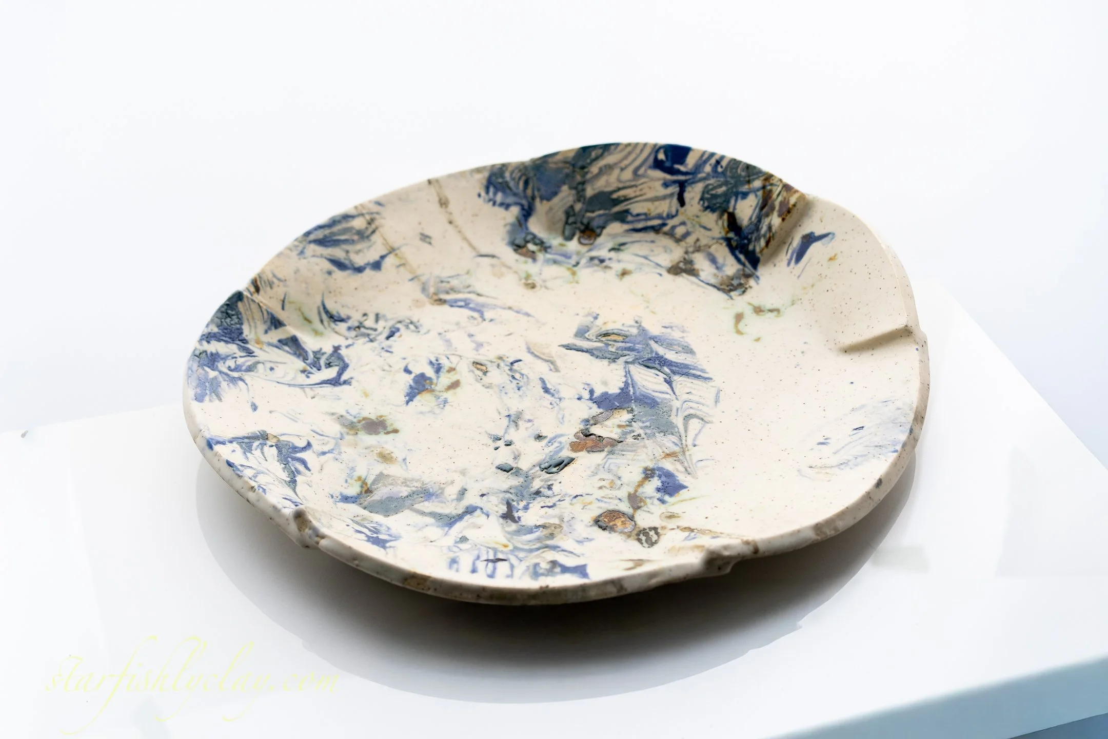 HANDMADE FRUIT BOWL.  CALGARY, ALBERTA.  POTTERY. CERAMICS.