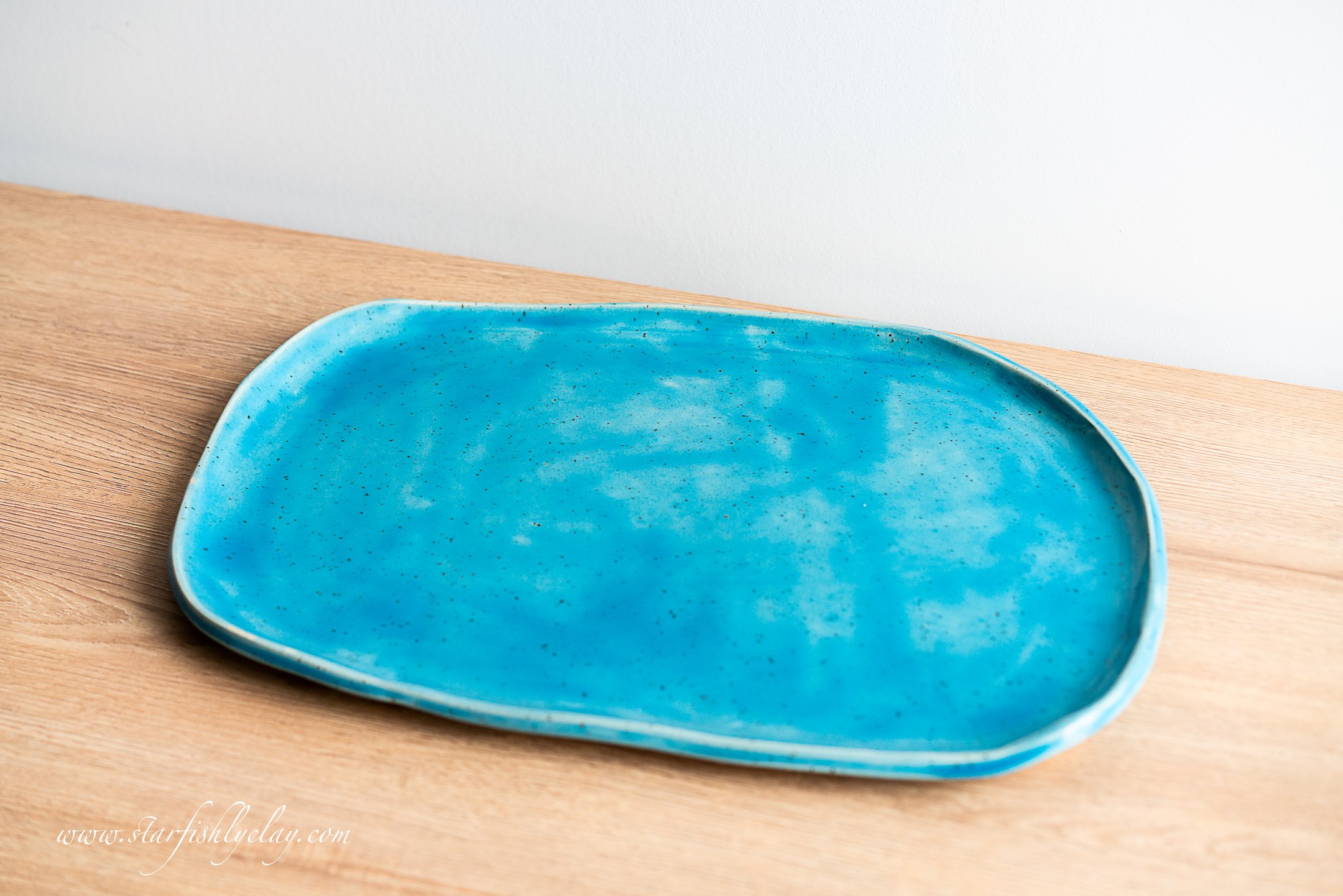 Landscape Bowl 15". Locally made pottery. Made in Calgary, Alberta Canada. Handmade Ceramics.