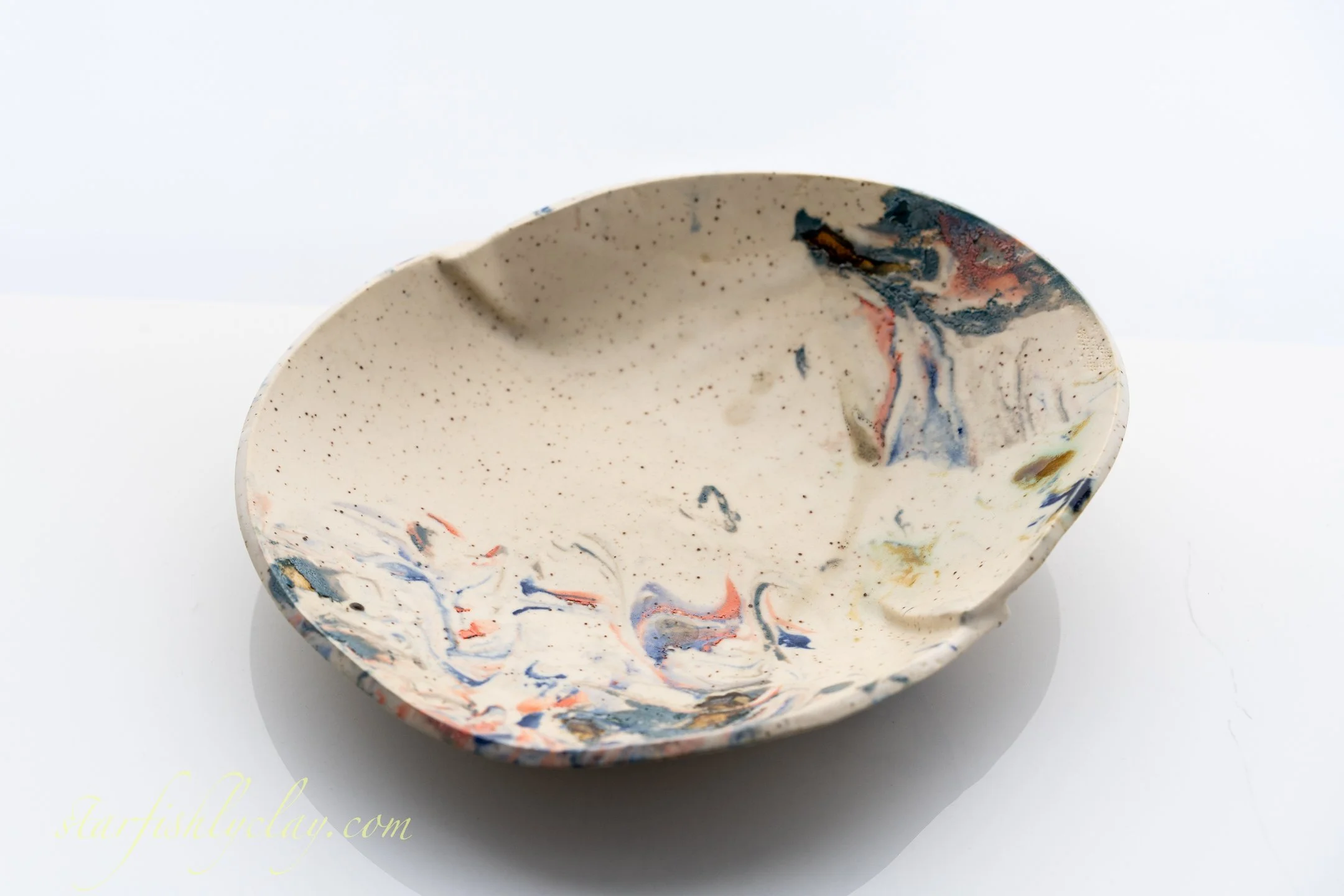 HANDMADE FRUIT BOWL.  CALGARY, ALBERTA.  POTTERY. CERAMICS.