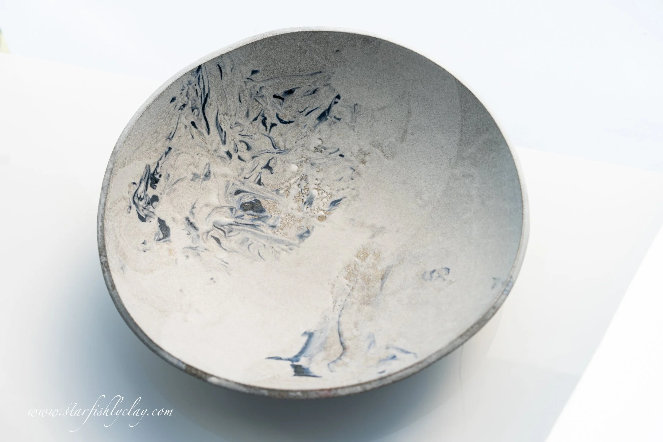 This bowl has a beautiful, organic marbled texture with a soft, earthy glaze. Handmade in YYC. Calgary. Alberta. Made in Canada. Handmade Ceramics. Locally made Pottery.
