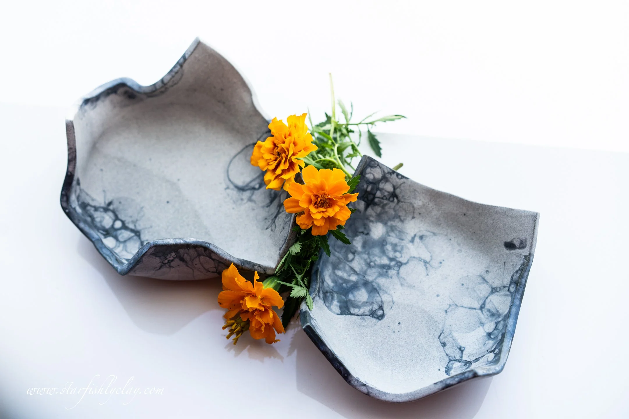 7" Papier Snack Bowls. Lava Pebble Collection. Grey Stoneware.  Made in Calgary, Alberta, Canada.  Local Pottery. YYC. Support Local. Handmade Pottery. Artisanal Ceramics.