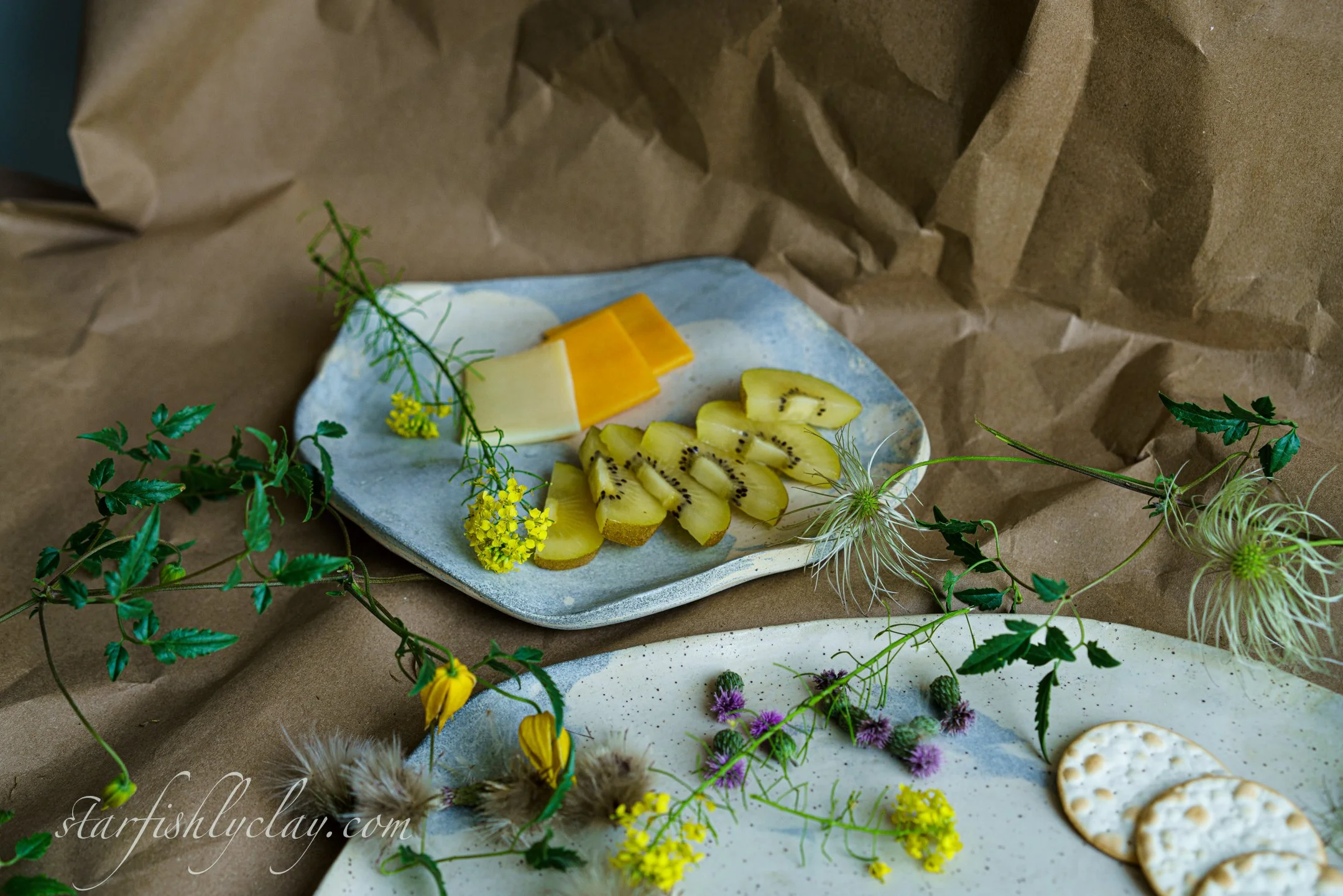 Handmade Charcuterie Plates.  Pottery made in Calgary, Alberta, Canada.